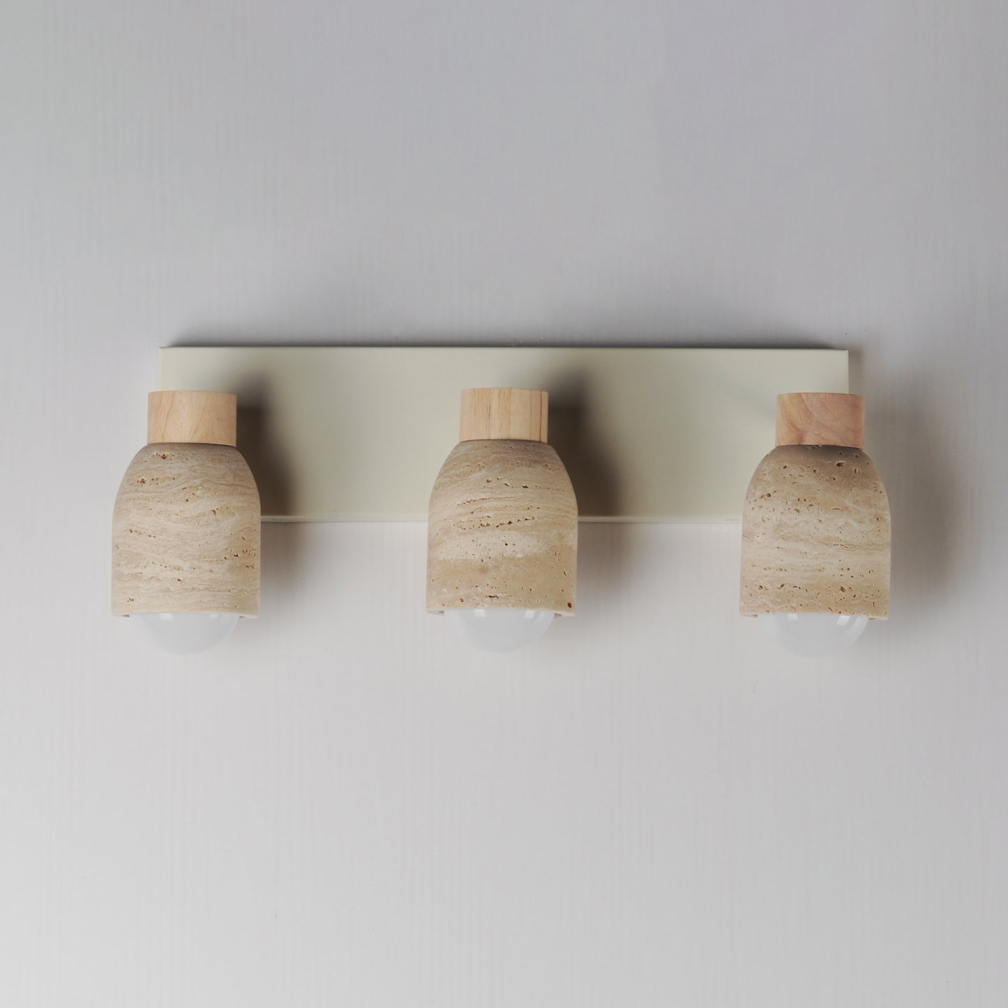 Pompeii 3-Light Bath Vanity Travertine/Oyster by Maxim Lighting