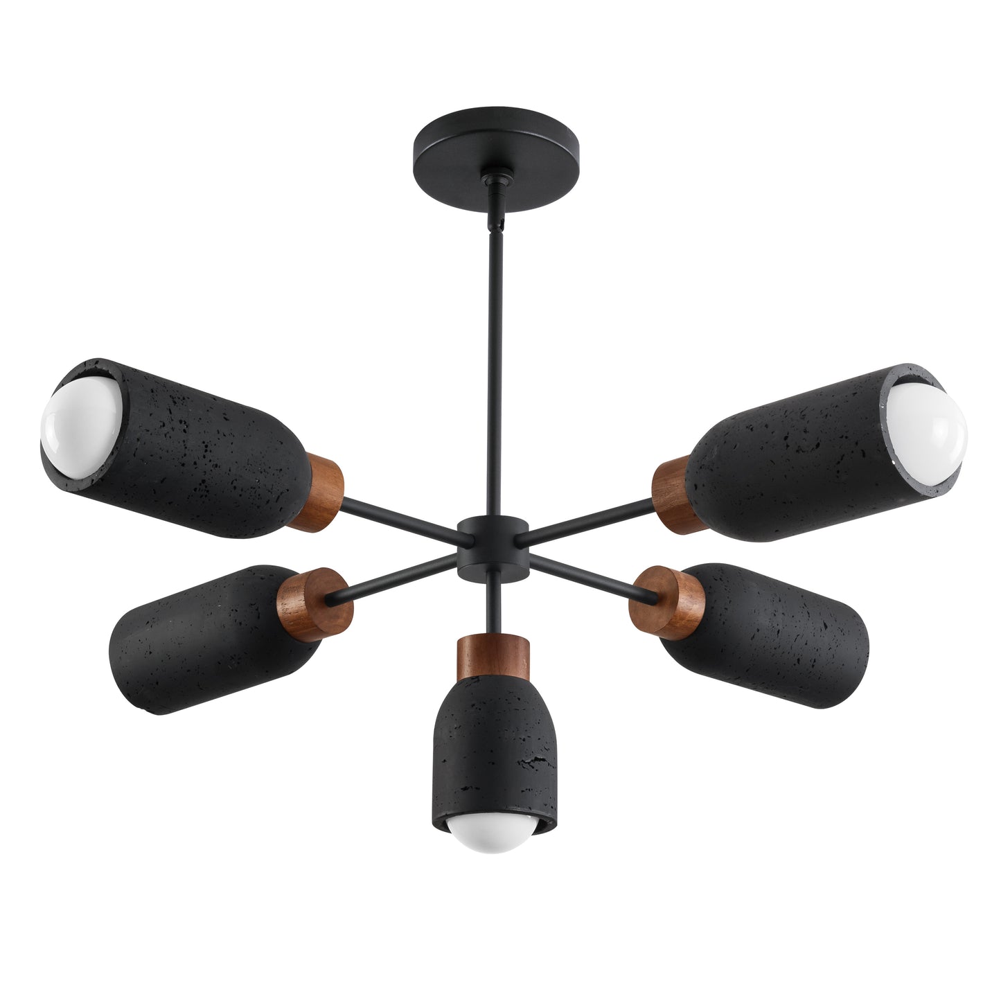 Pompeii 5-Light Pendant Lava/Black by Maxim Lighting