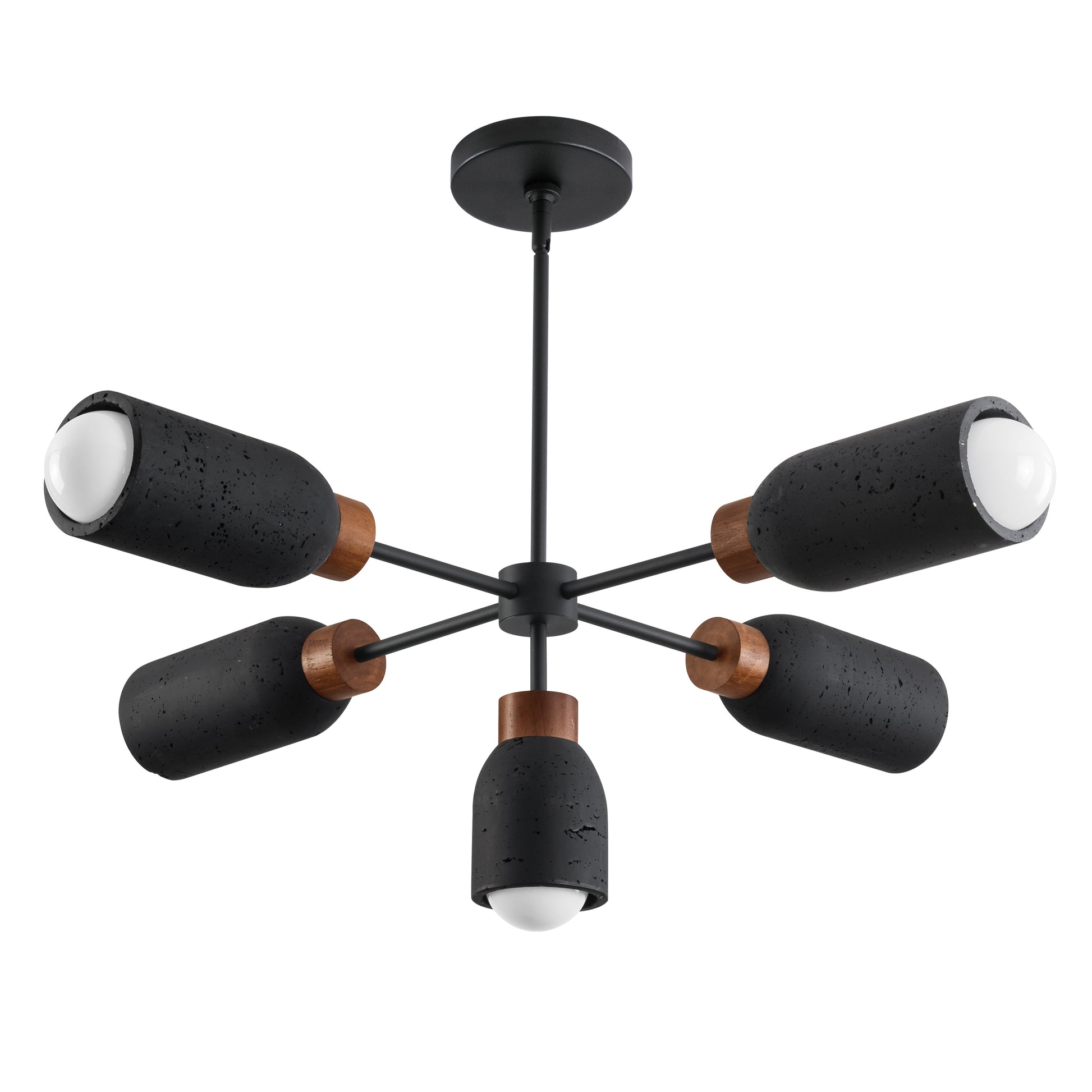 Pompeii 5-Light Pendant Lava/Black by Maxim Lighting