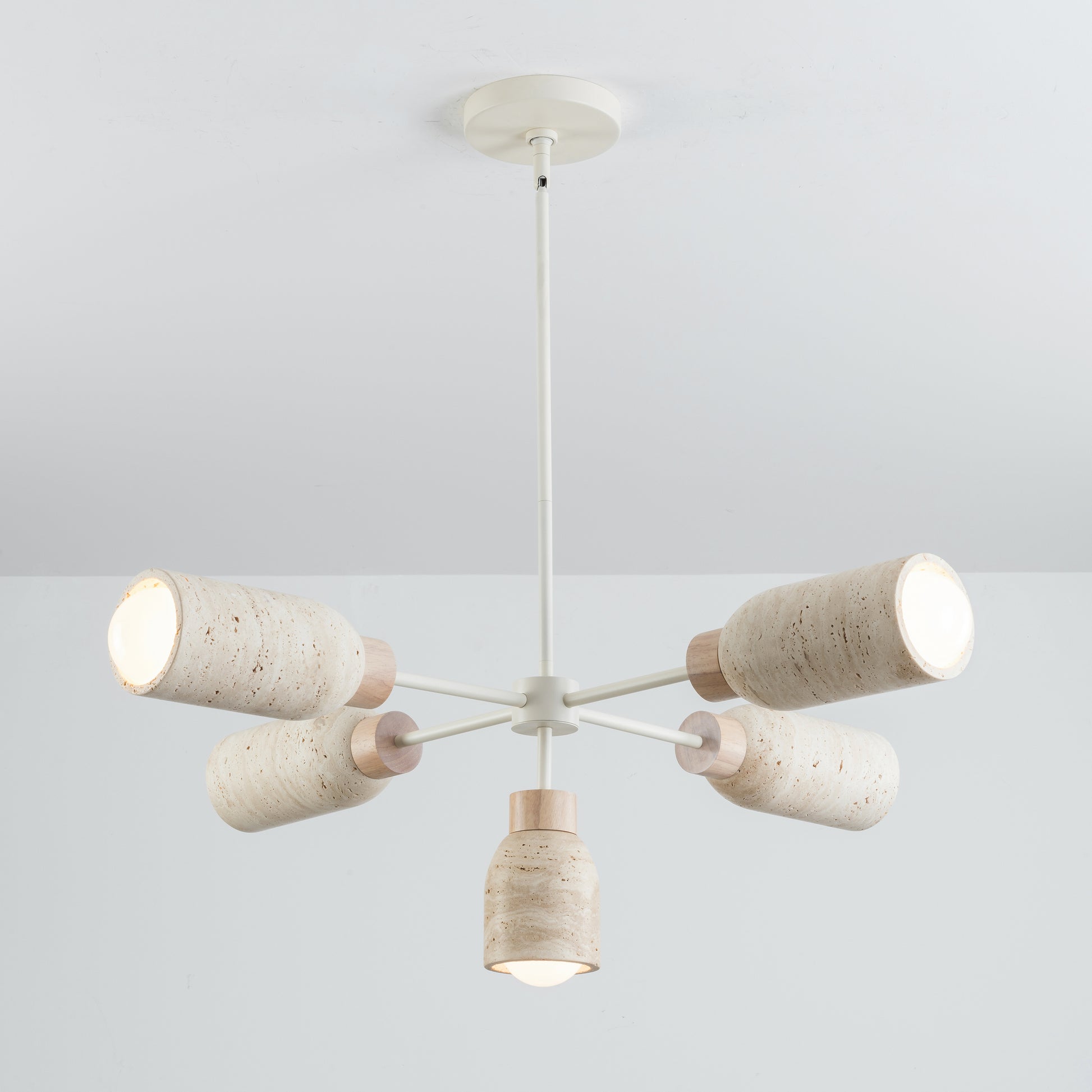 Pompeii 5-Light Pendant Travertine/Oyster by Maxim Lighting