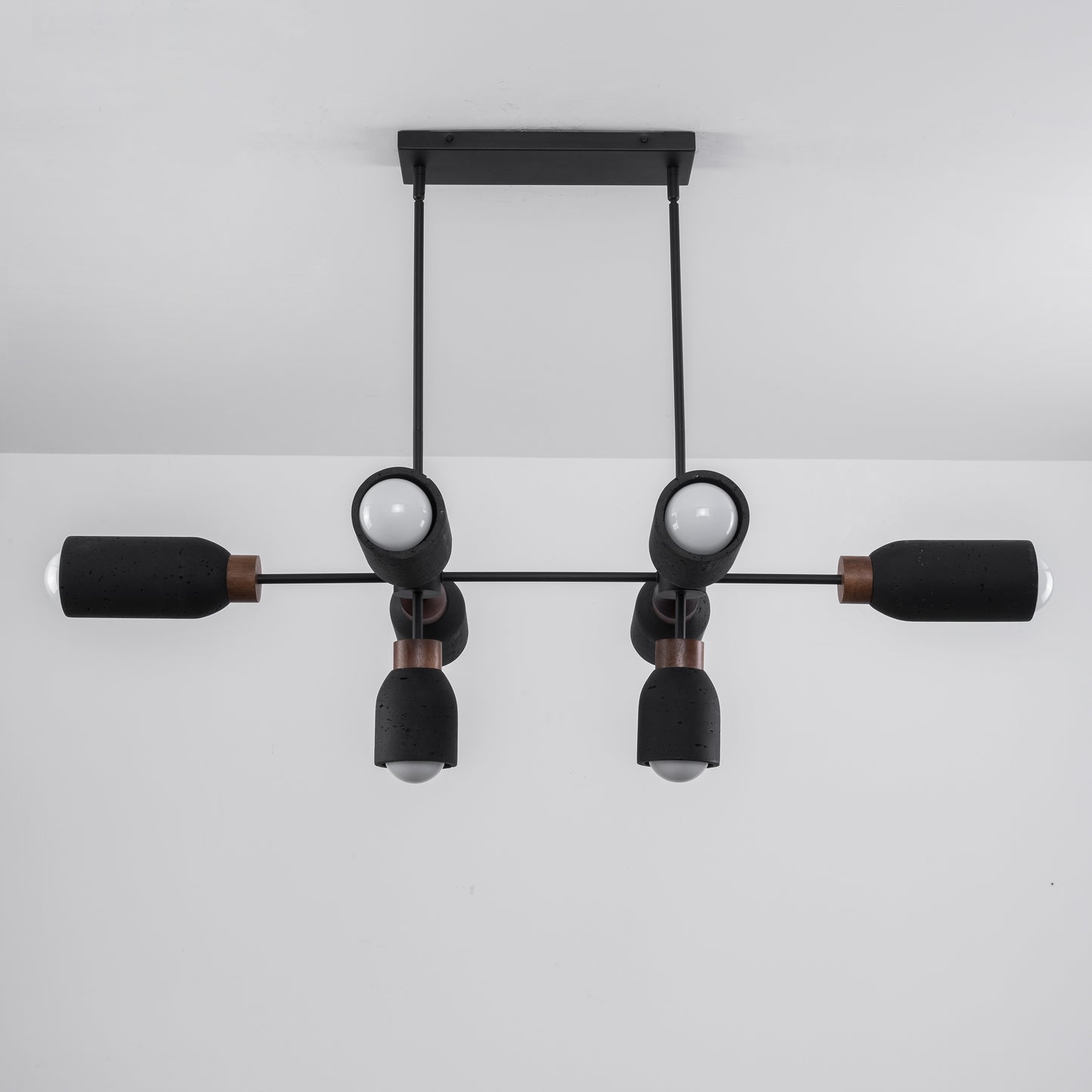 Pompeii 8-Light Pendant Lava/Black by Maxim Lighting