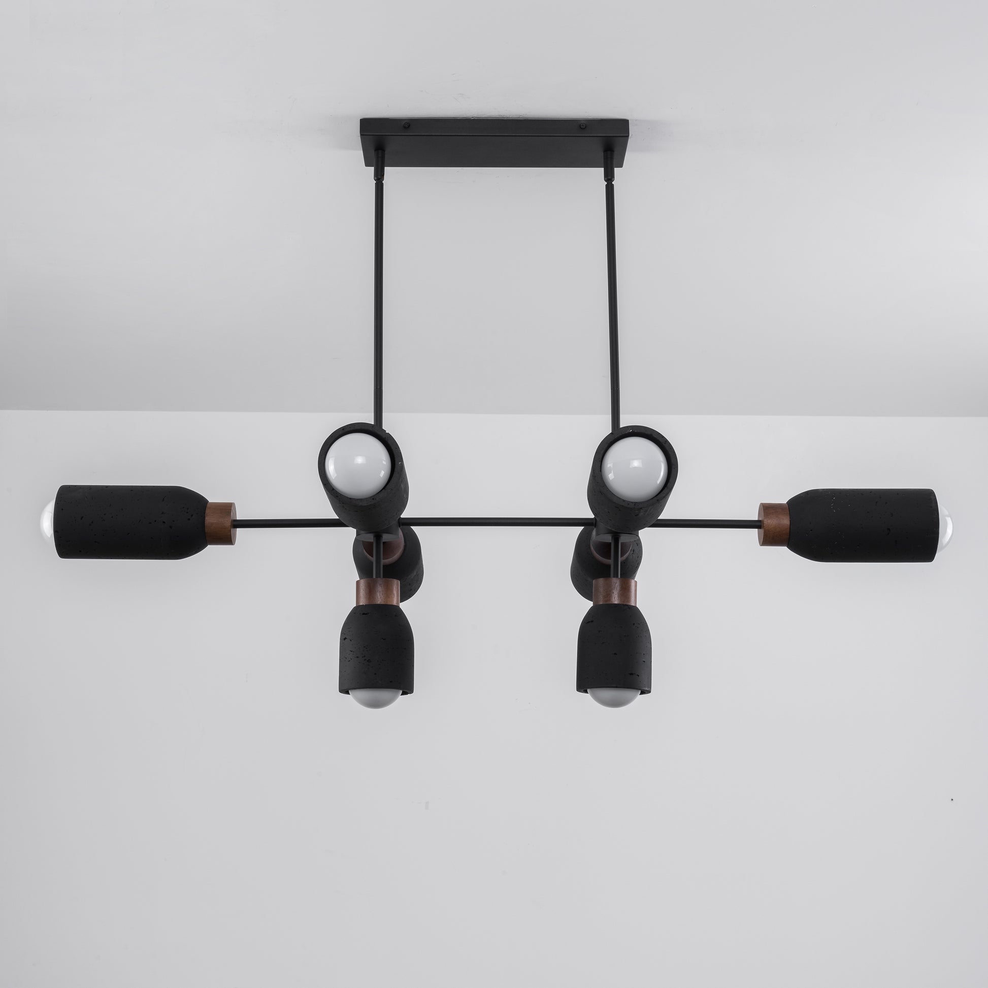 Pompeii 8-Light Pendant Lava/Black by Maxim Lighting
