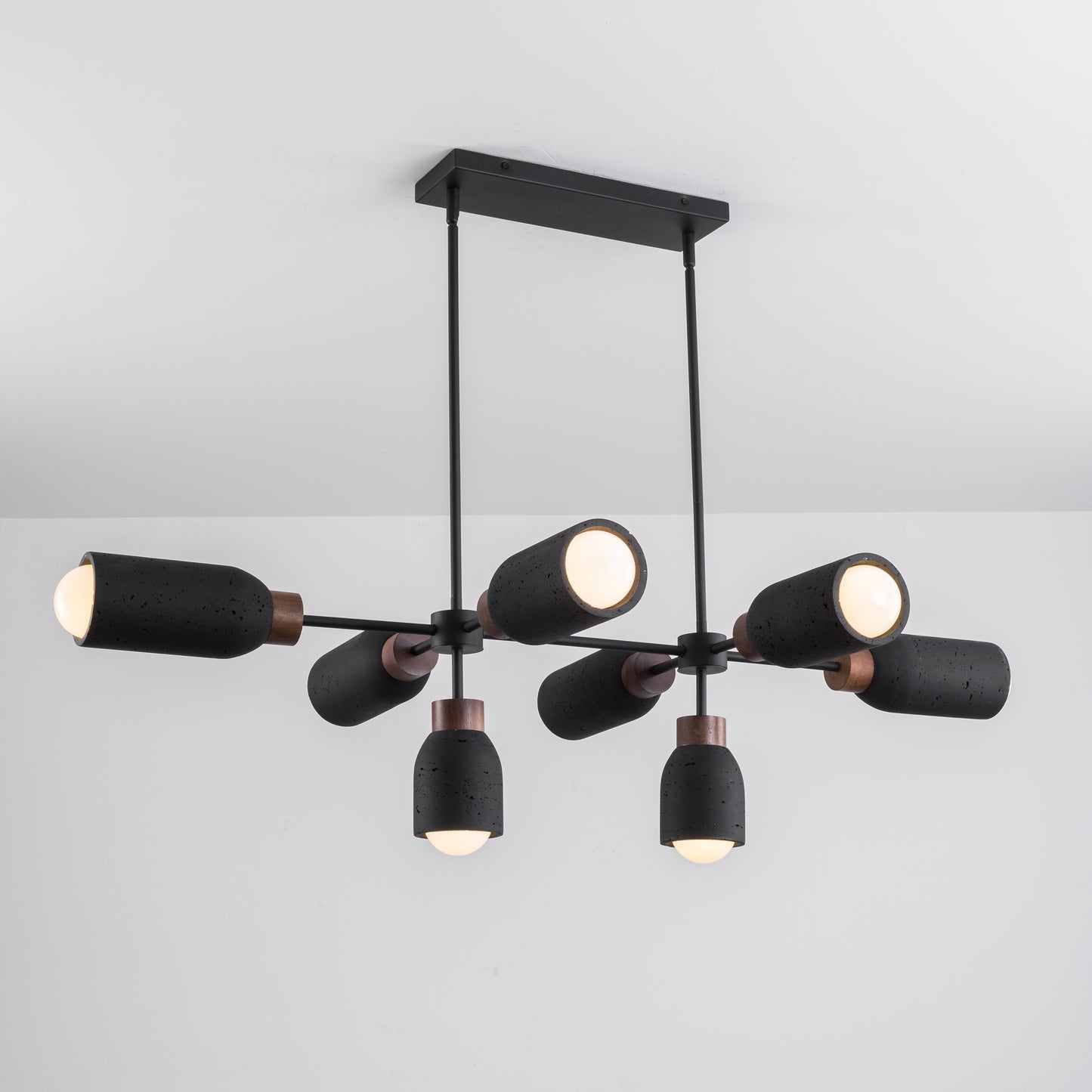 Pompeii 8-Light Pendant Lava/Black by Maxim Lighting