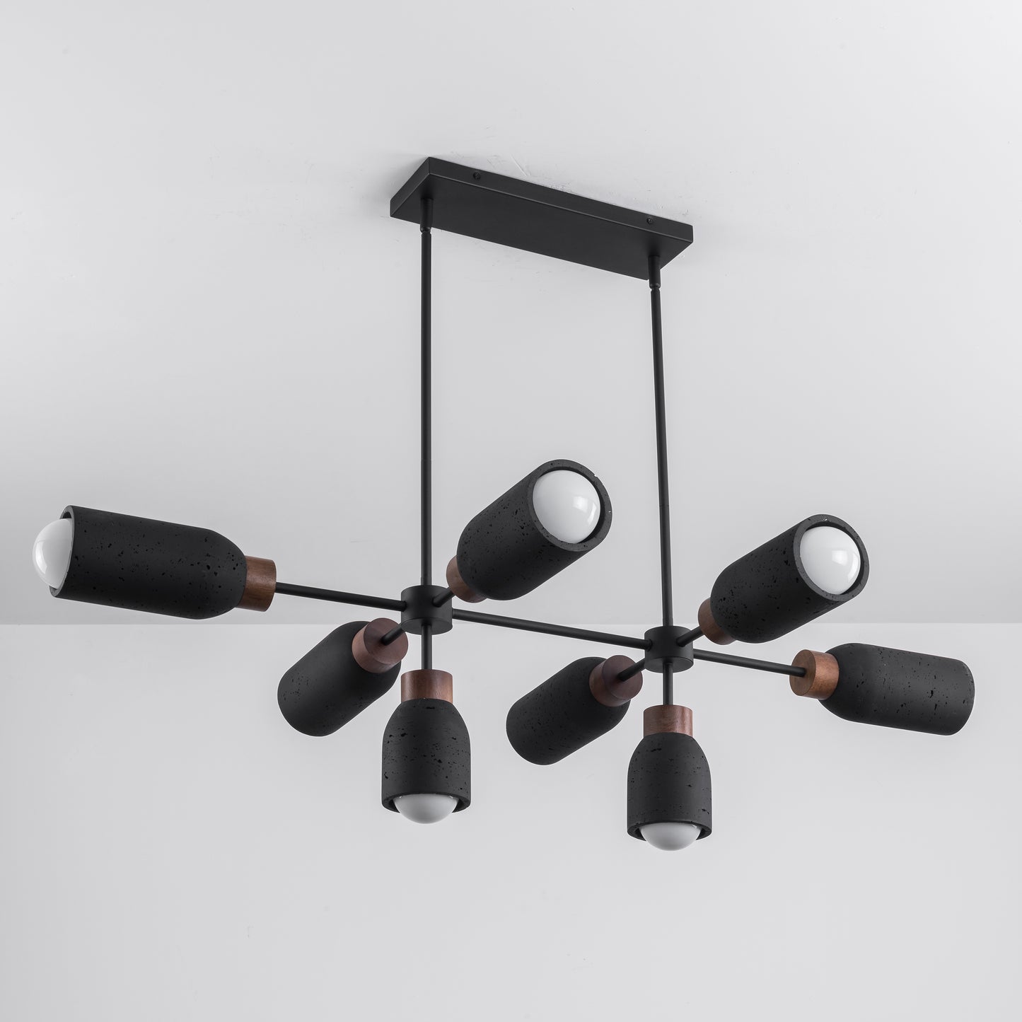 Pompeii 8-Light Pendant Lava/Black by Maxim Lighting