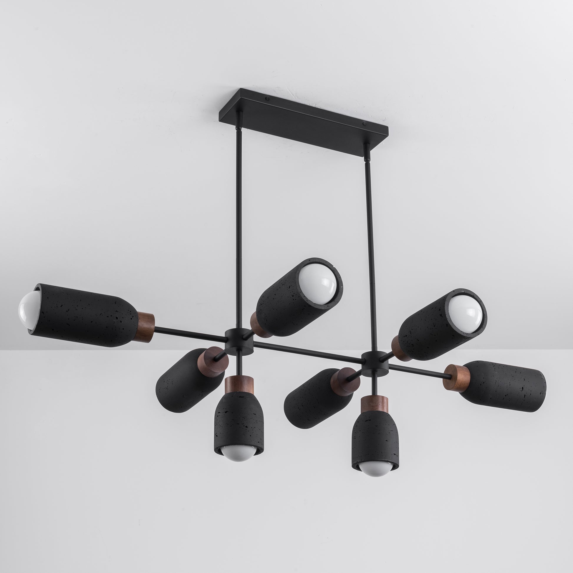 Pompeii 8-Light Pendant Lava/Black by Maxim Lighting