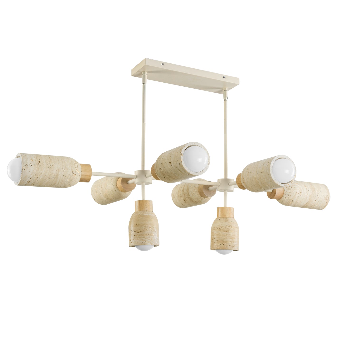 Pompeii 8-Light Pendant Travertine/Oyster by Maxim Lighting