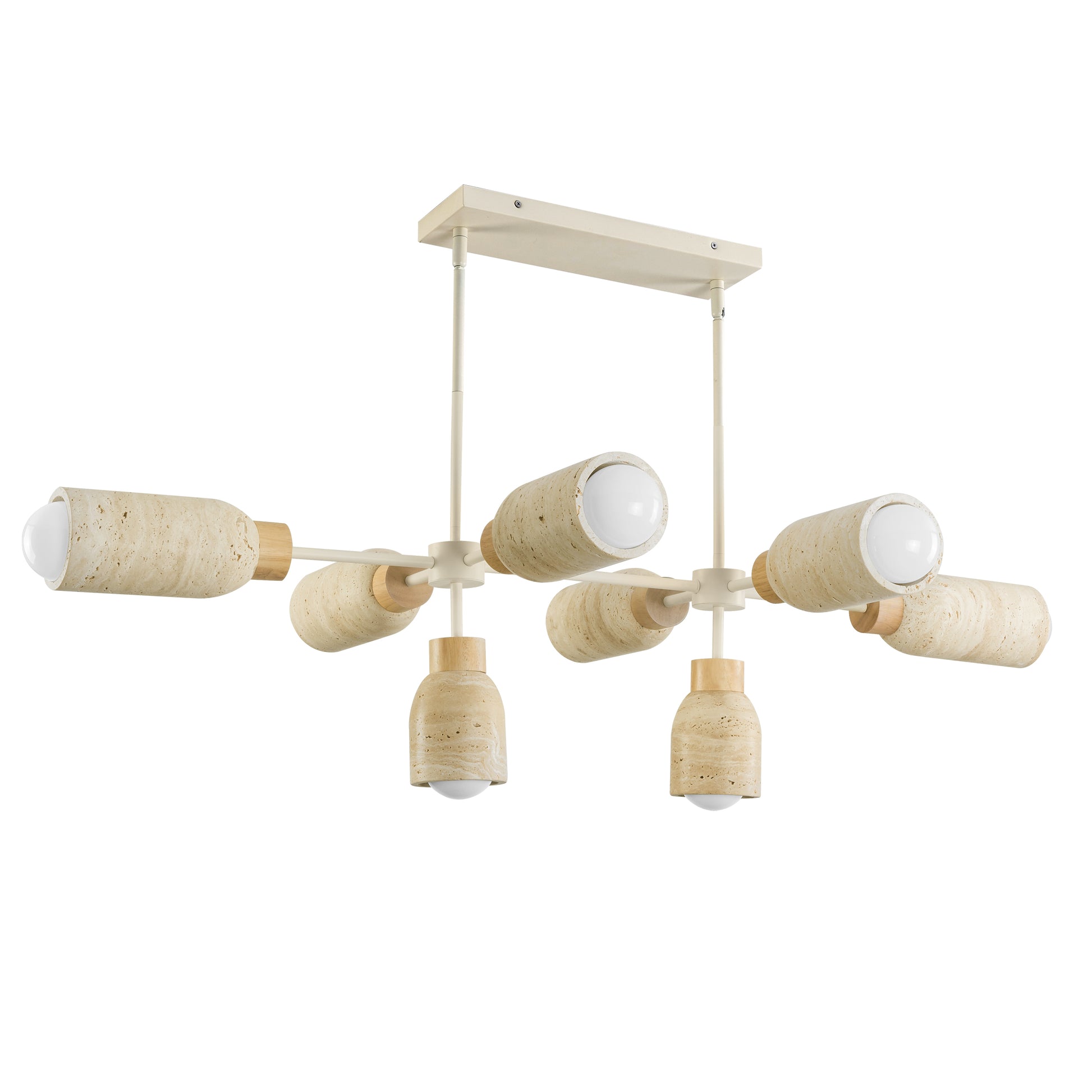 Pompeii 8-Light Pendant Travertine/Oyster by Maxim Lighting