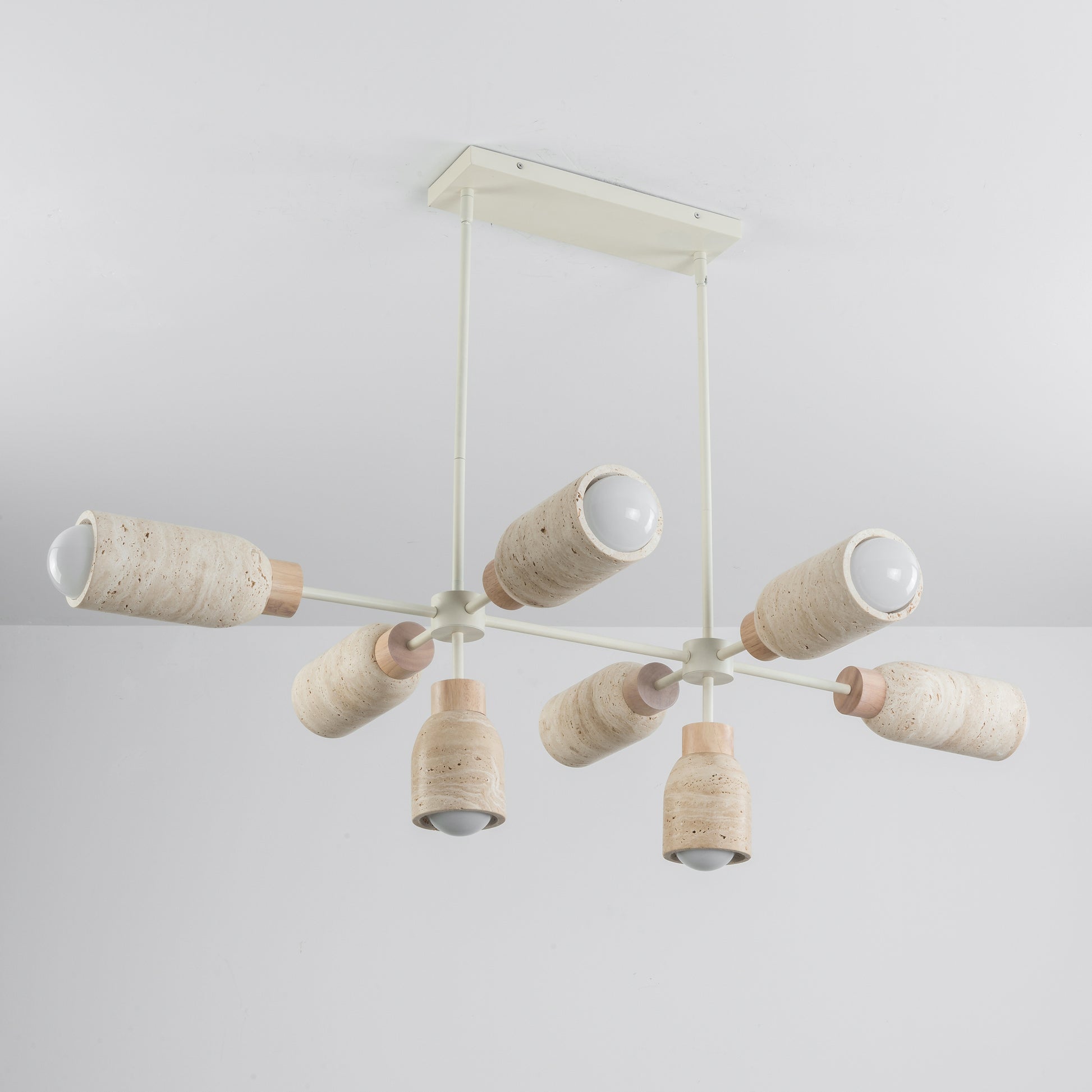 Pompeii 8-Light Pendant Travertine/Oyster by Maxim Lighting