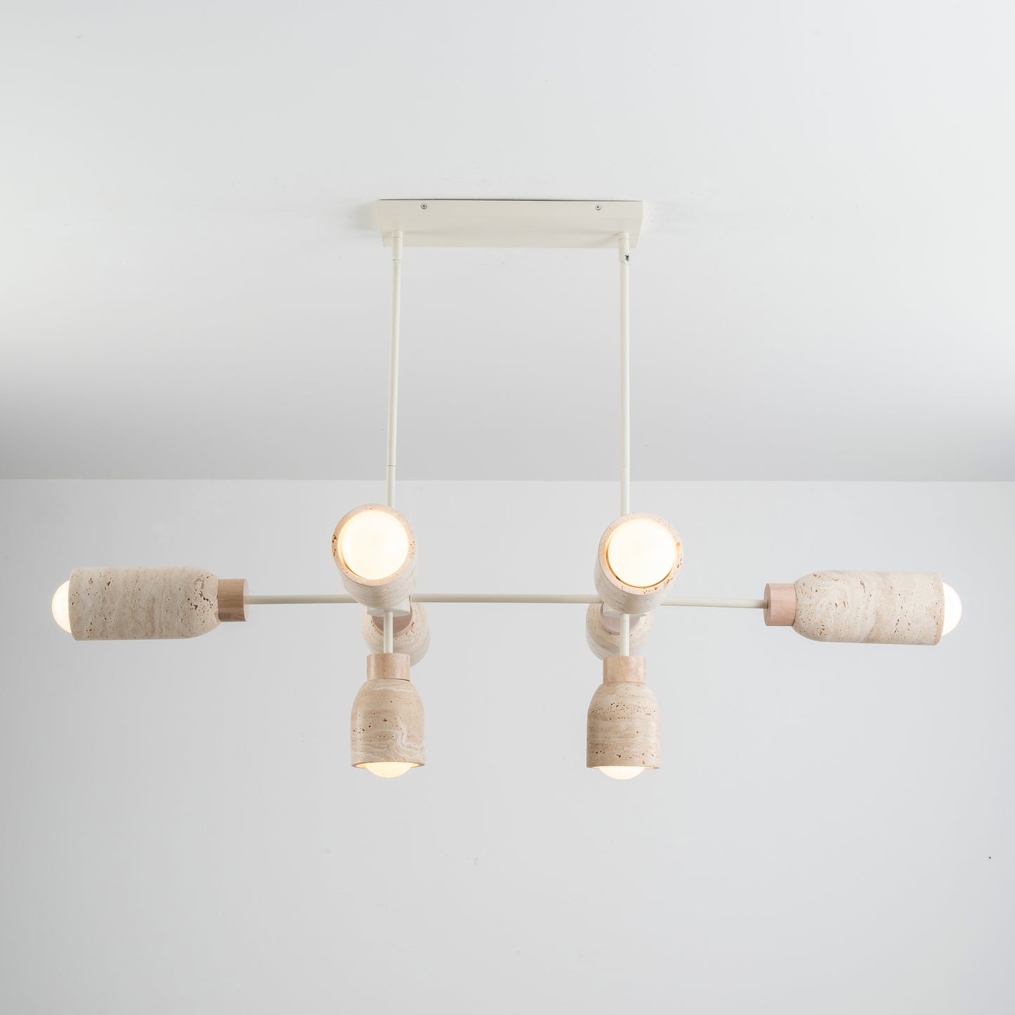 Pompeii 8-Light Pendant Travertine/Oyster by Maxim Lighting