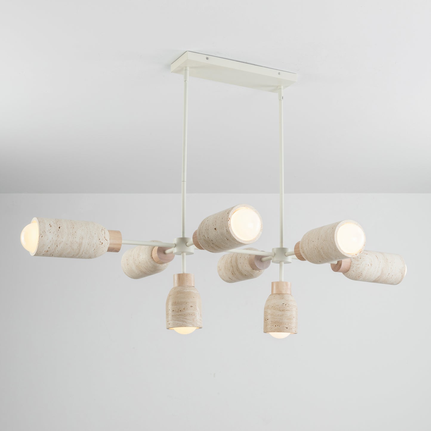 Pompeii 8-Light Pendant Travertine/Oyster by Maxim Lighting