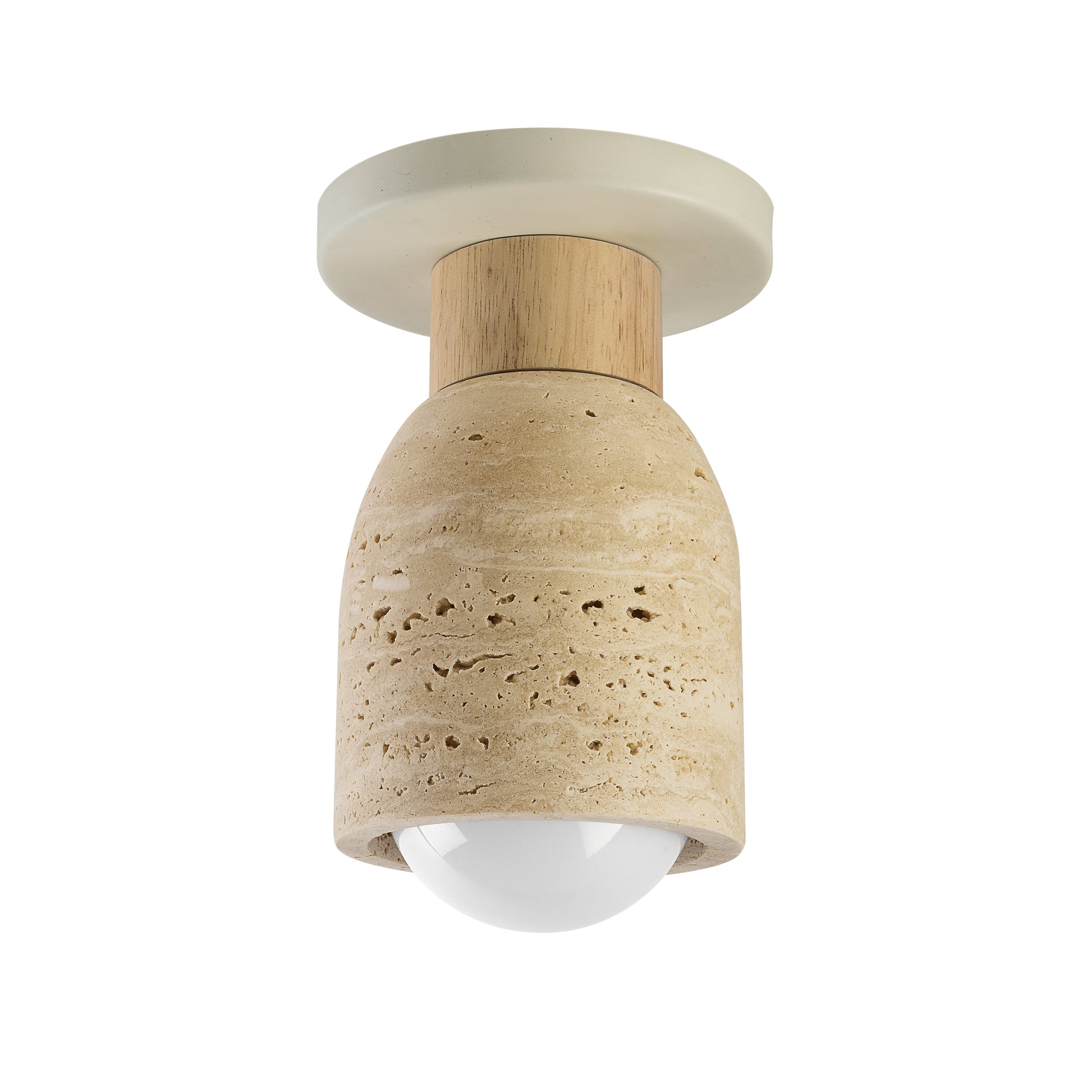 Pompeii Flush Mount Travertine/Oyster by Maxim Lighting