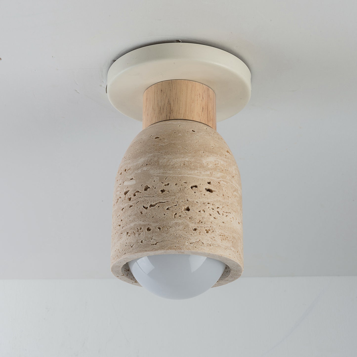 Pompeii Flush Mount Travertine/Oyster by Maxim Lighting
