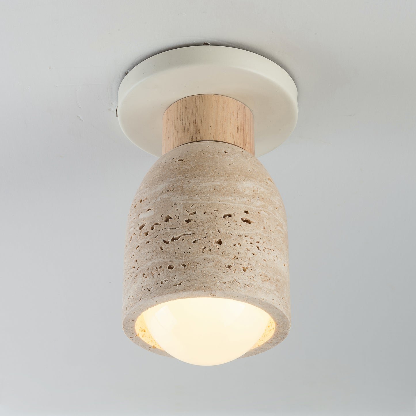 Pompeii Flush Mount Travertine/Oyster by Maxim Lighting