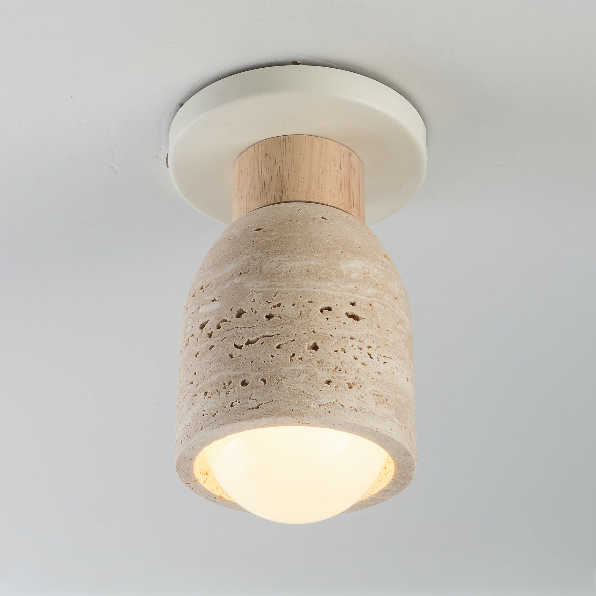 Pompeii Flush Mount Travertine/Oyster by Maxim Lighting