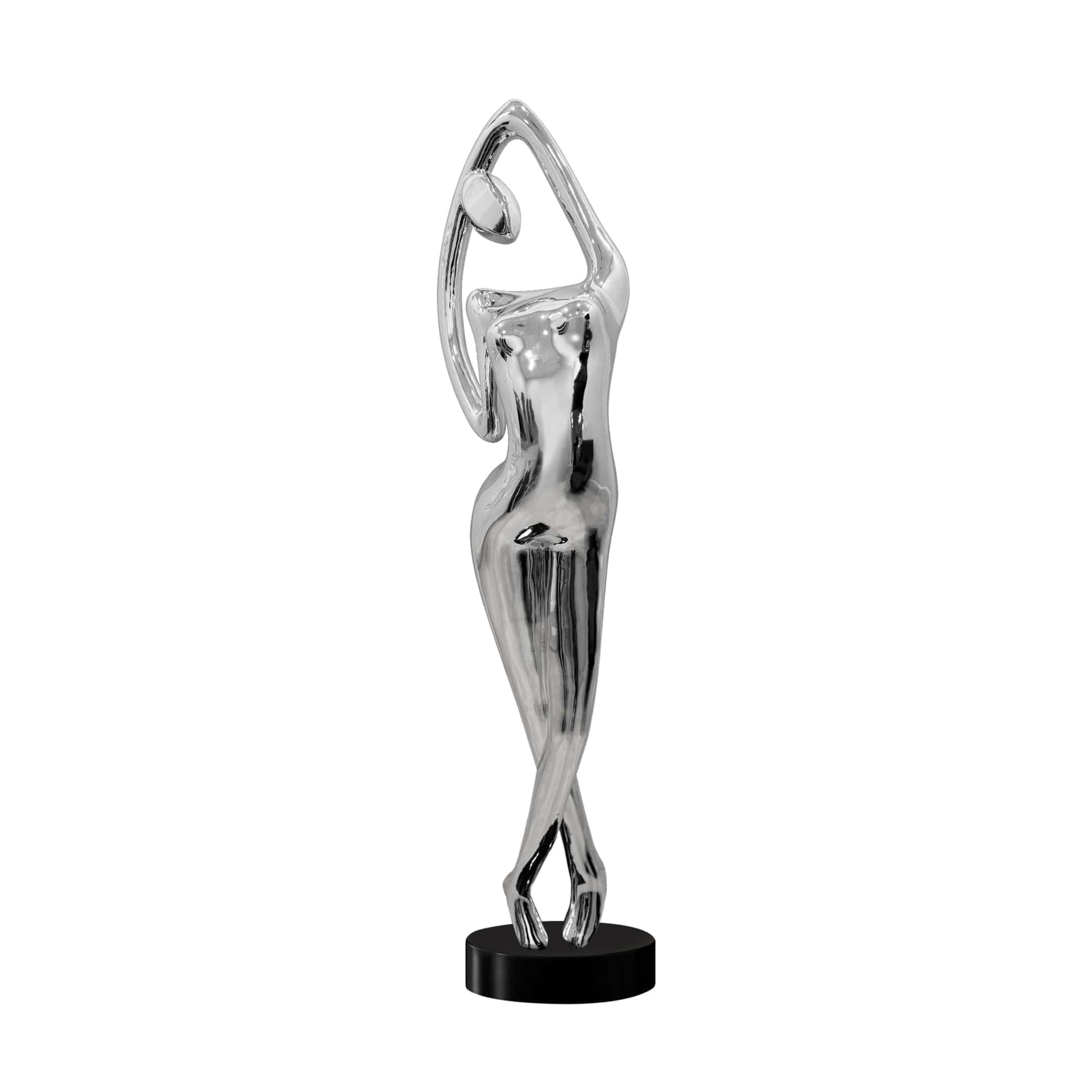 Chrome Woman Sculpture by Finesse Decor WS-P25-CH