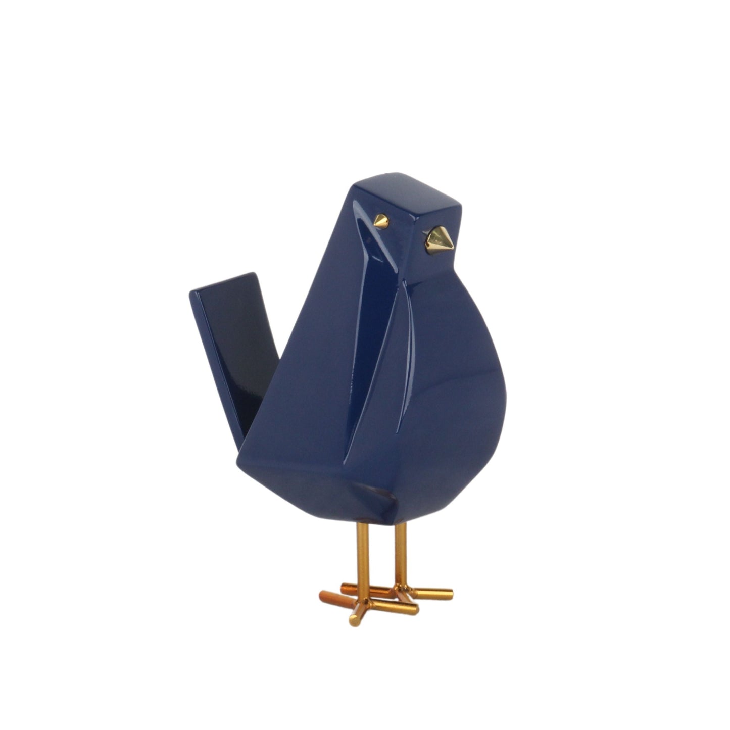 Bird Sculpture Large Navy Blue by Finesse Decor C-BIRD-6L