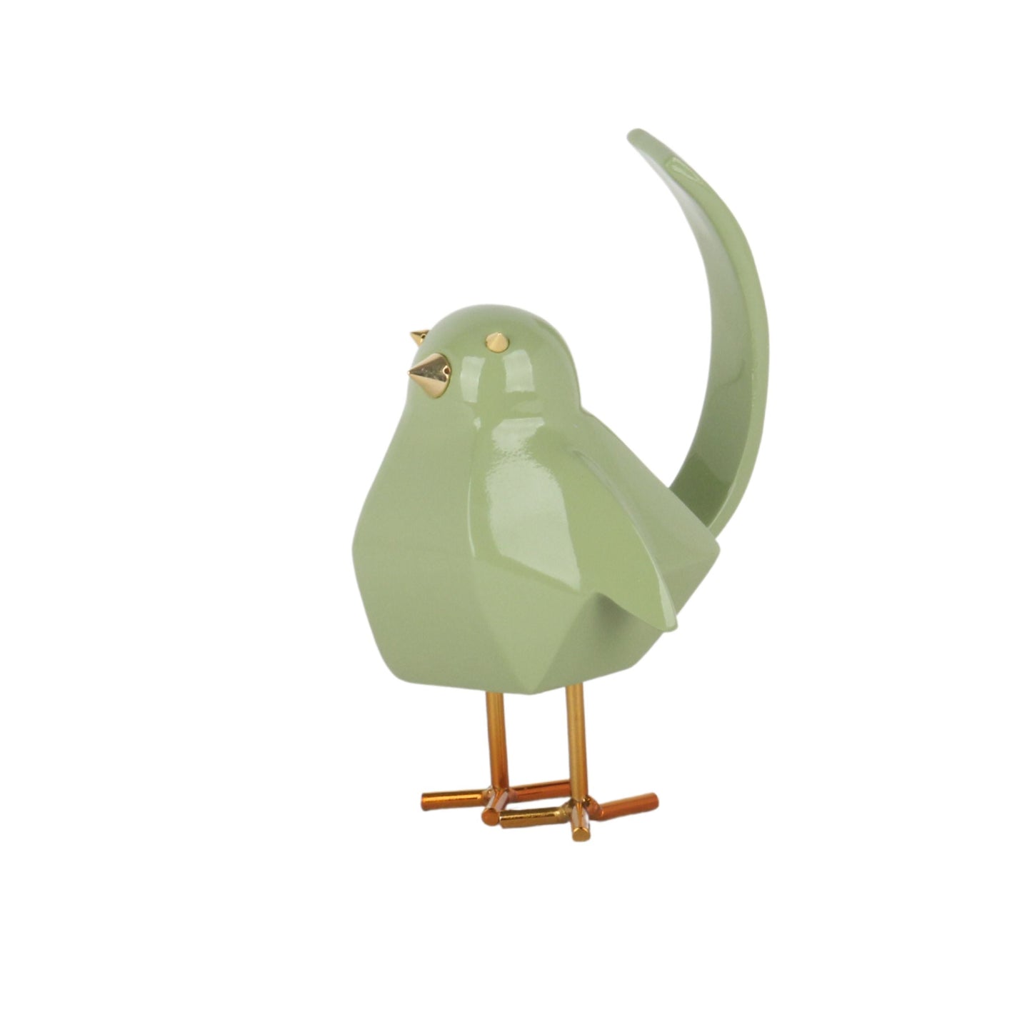 Bird Sculpture Large Green by Finesse Decor C-BIRD-7L