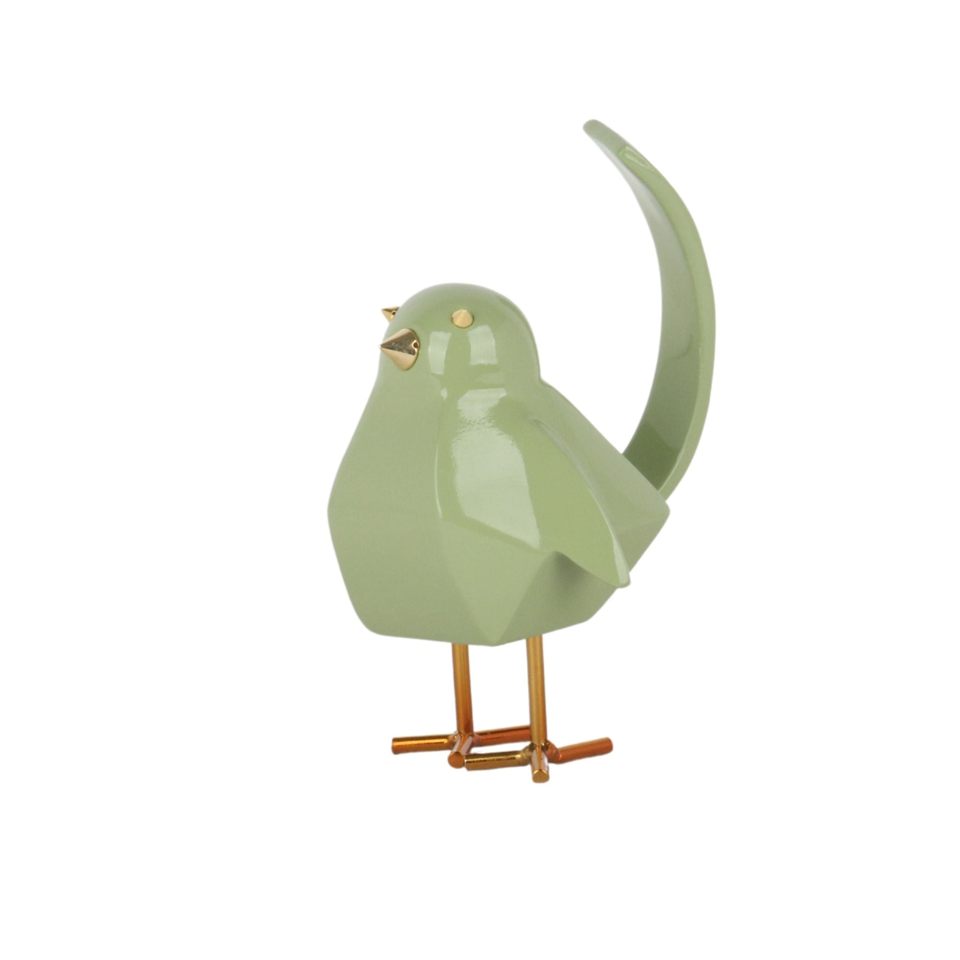Bird Sculpture Large Green by Finesse Decor C-BIRD-7L
