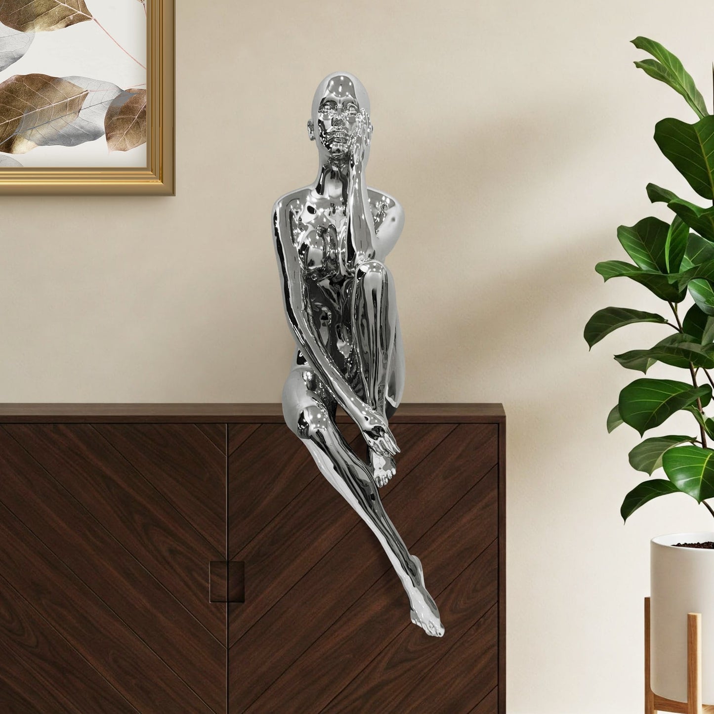 Antoinette Doll Sculpture Chrome by Finesse Decor C-7025-CH
