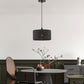 Steel and Ropes with Shade Pendant Black by Finesse Decor CH-QT25-1B