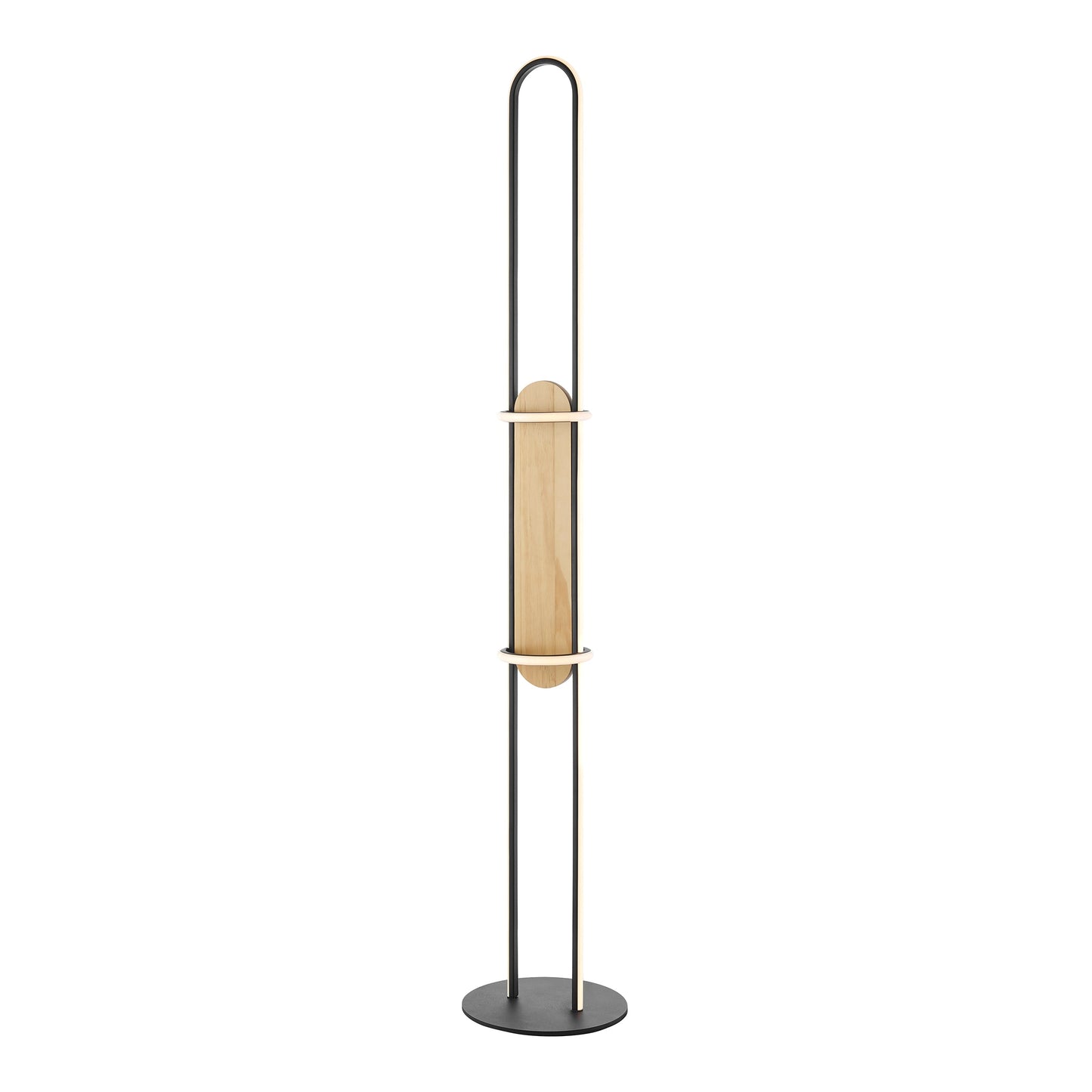 Floor Lamp Iron & Wood by Finesse Decor FL-M25-1B