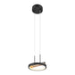 1 head Satin Black & Wood Pendant by Finesse Decor CH-M25-1B