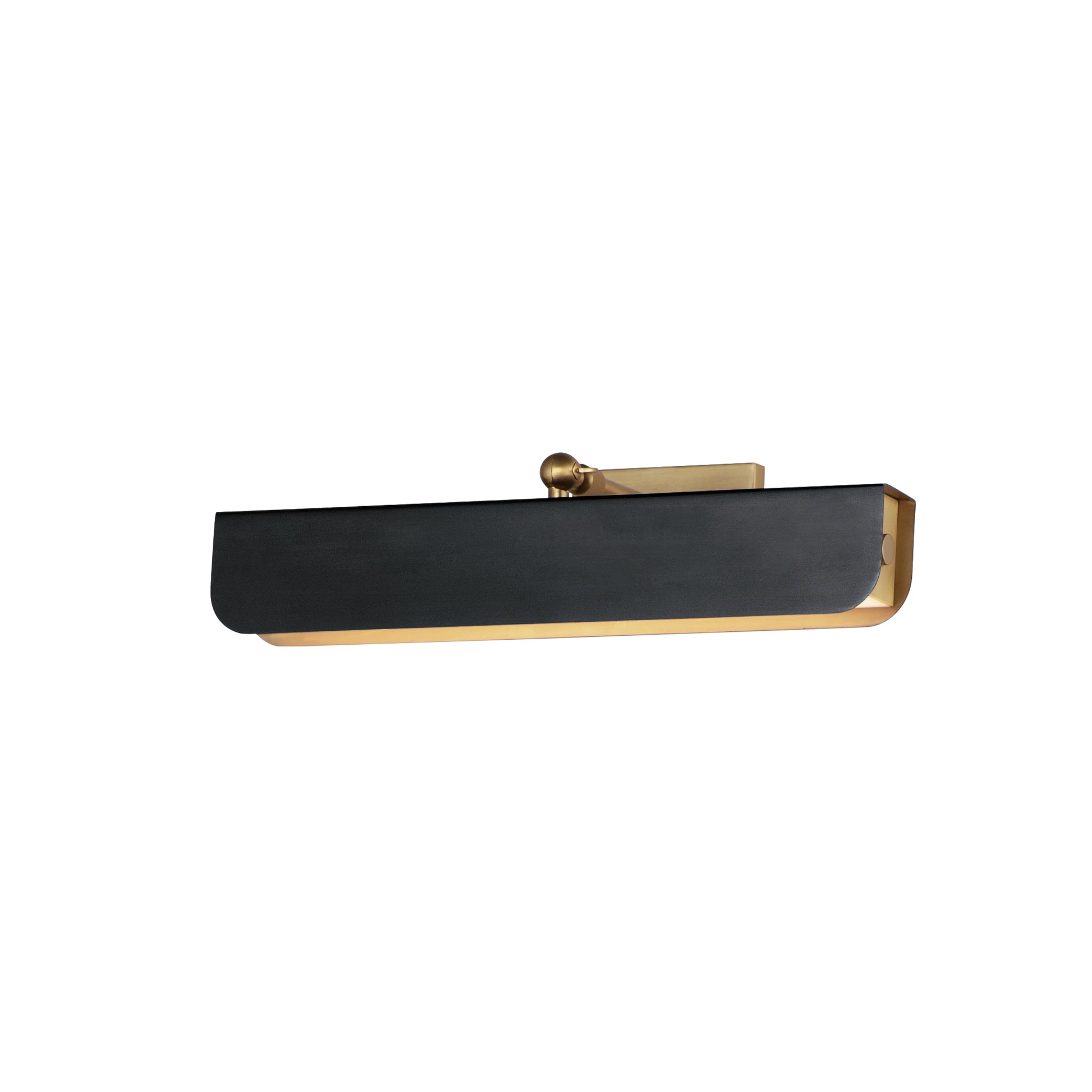 Miles 18" Articulating LED Wall Sconce Black/Natural Aged Brass by Maxim Lighting