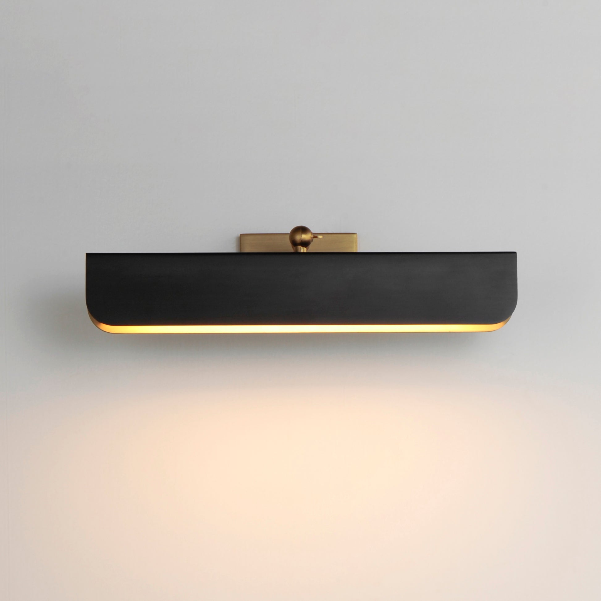 Miles 18" Articulating LED Wall Sconce Black/Natural Aged Brass by Maxim Lighting