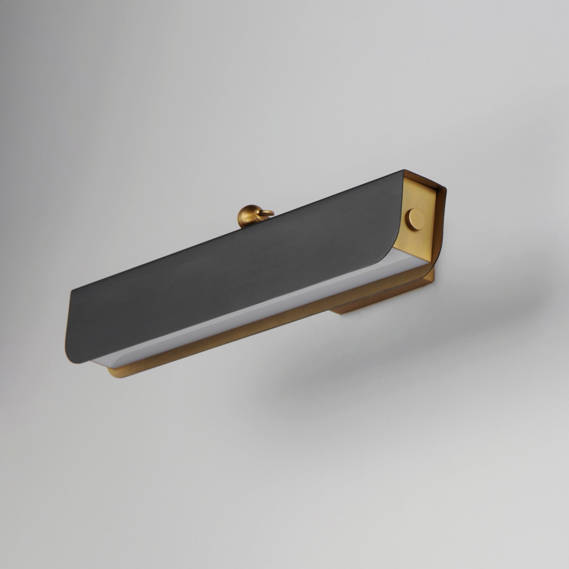Miles 18" Articulating LED Wall Sconce Black/Natural Aged Brass by Maxim Lighting