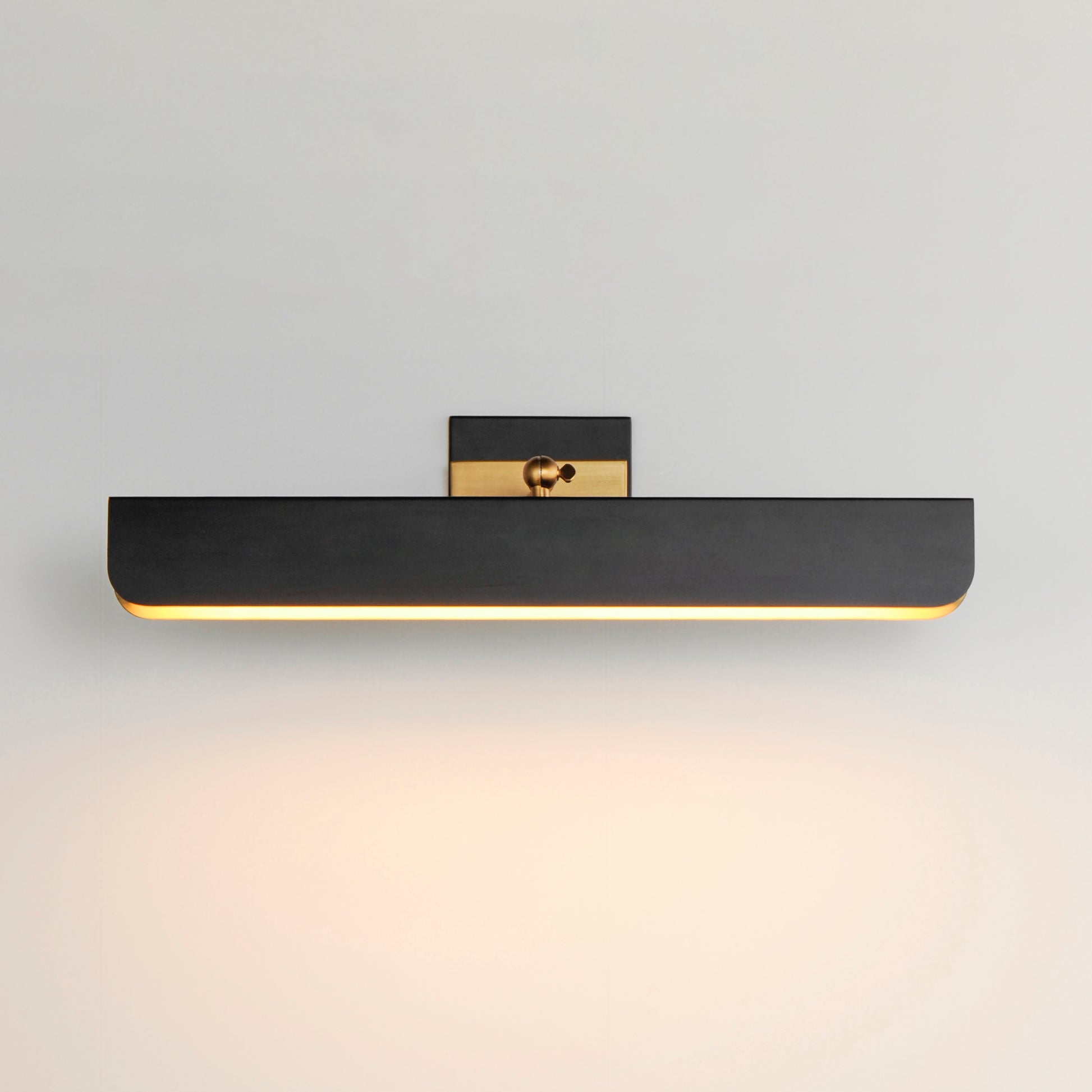 Miles 24" Articulating LED Wall Sconce Black/Natural Aged Brass by Maxim Lighting