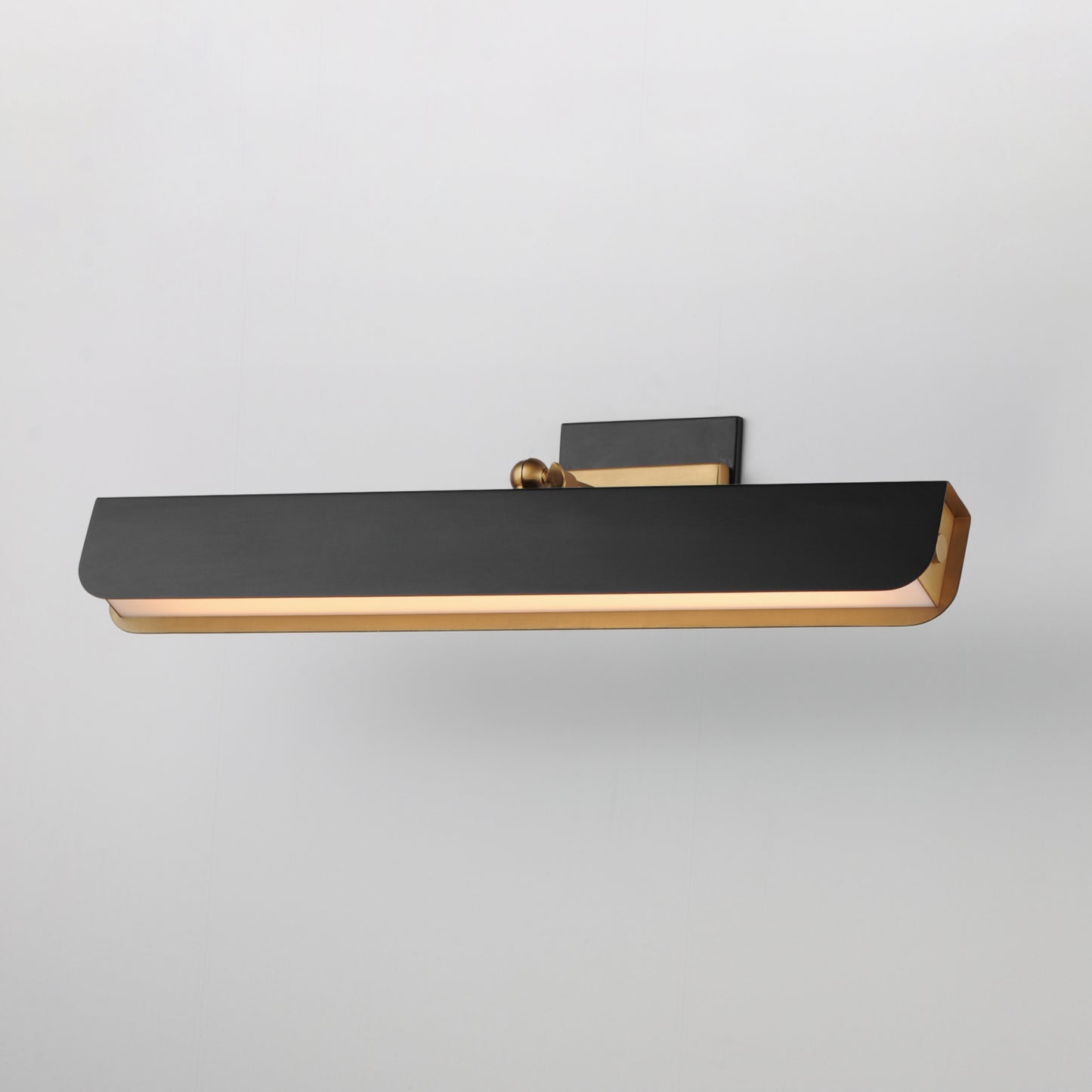 Miles 24" Articulating LED Wall Sconce Black/Natural Aged Brass by Maxim Lighting
