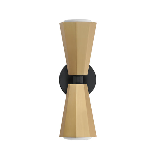 Rizzo 2-Light Wall Sconce Black/Antique Brass by Maxim Lighting