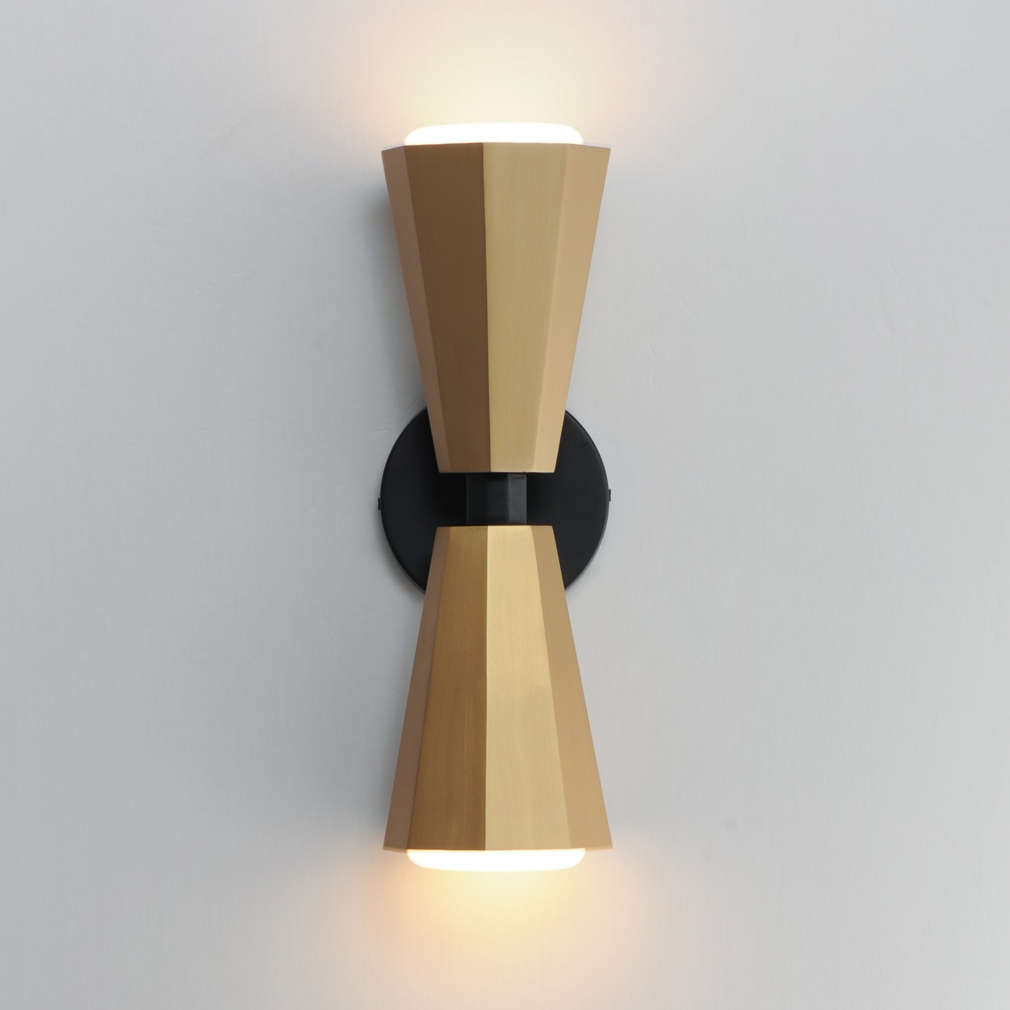 Rizzo 2-Light Wall Sconce Black/Antique Brass by Maxim Lighting
