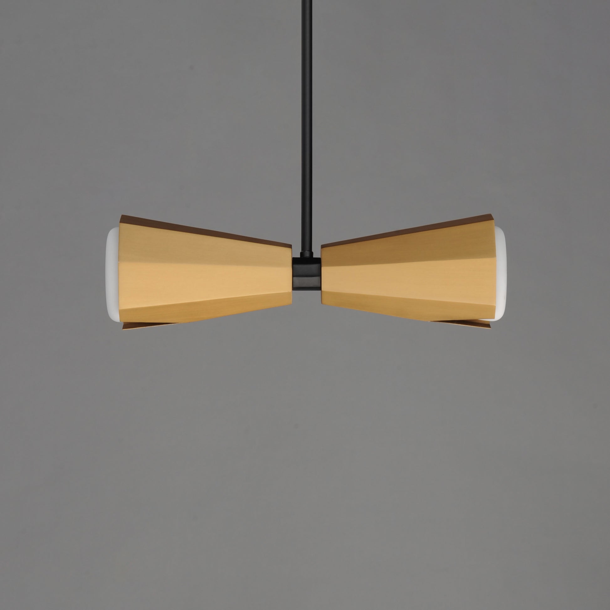 Rizzo 2-Light Pendant Black/Antique Brass by Maxim Lighting
