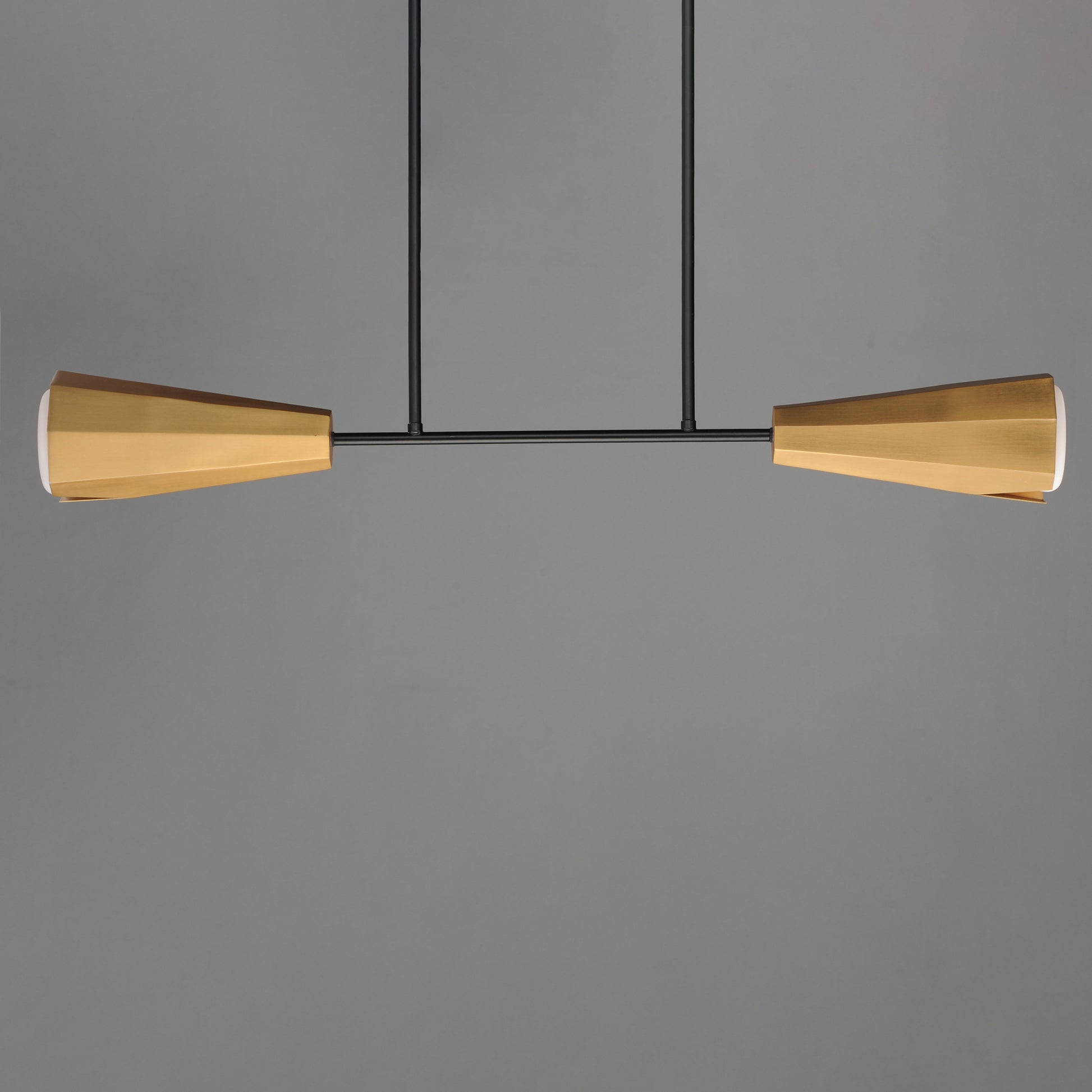 Rizzo Linear Pendant Black/Antique Brass by Maxim Lighting