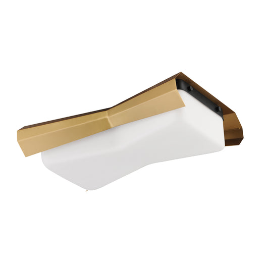 Rizzo 2-Light Flush Mount Black/Antique Brass by Maxim Lighting