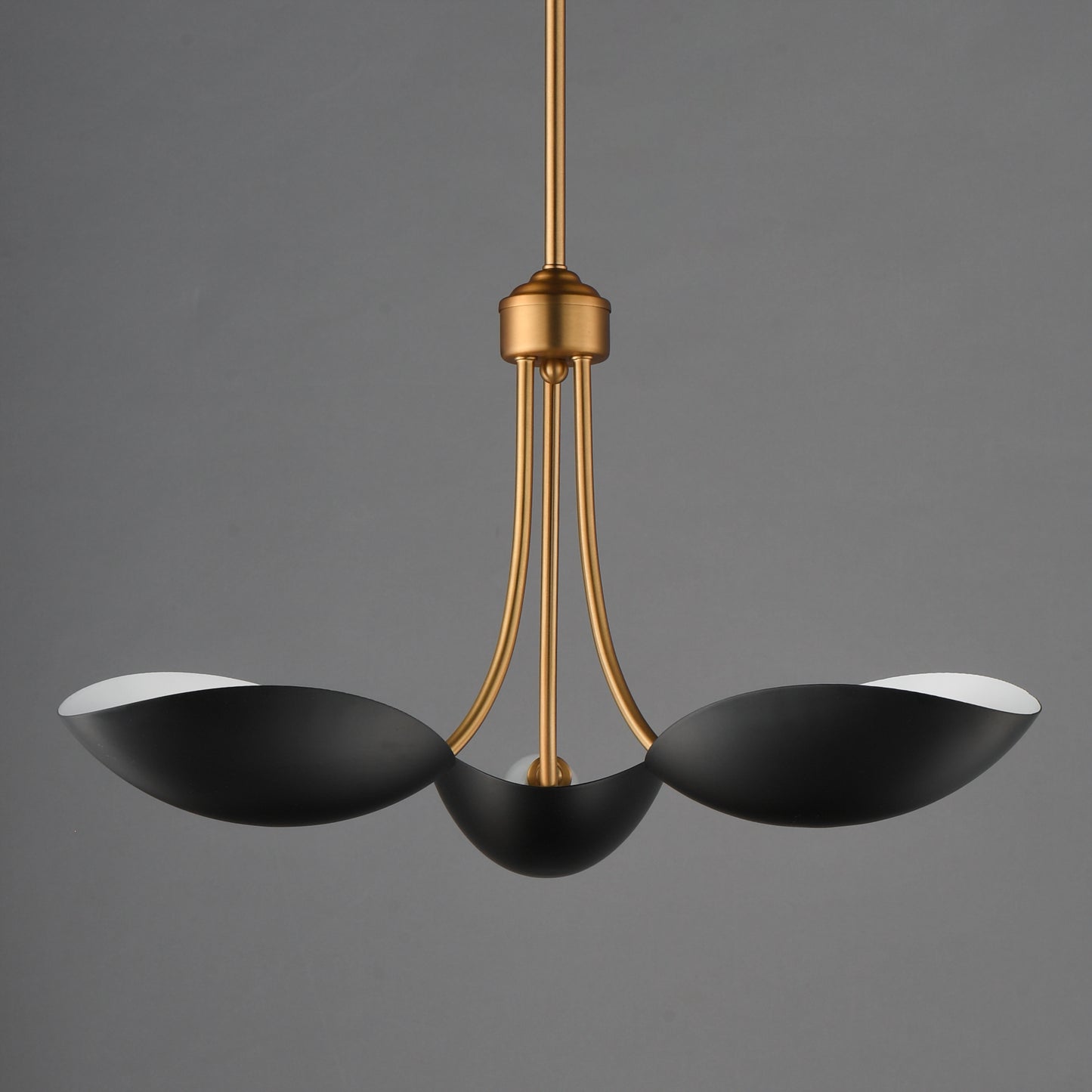 Maris 3-Light Pendant Black/Natural Aged Brass by Maxim Lighting
