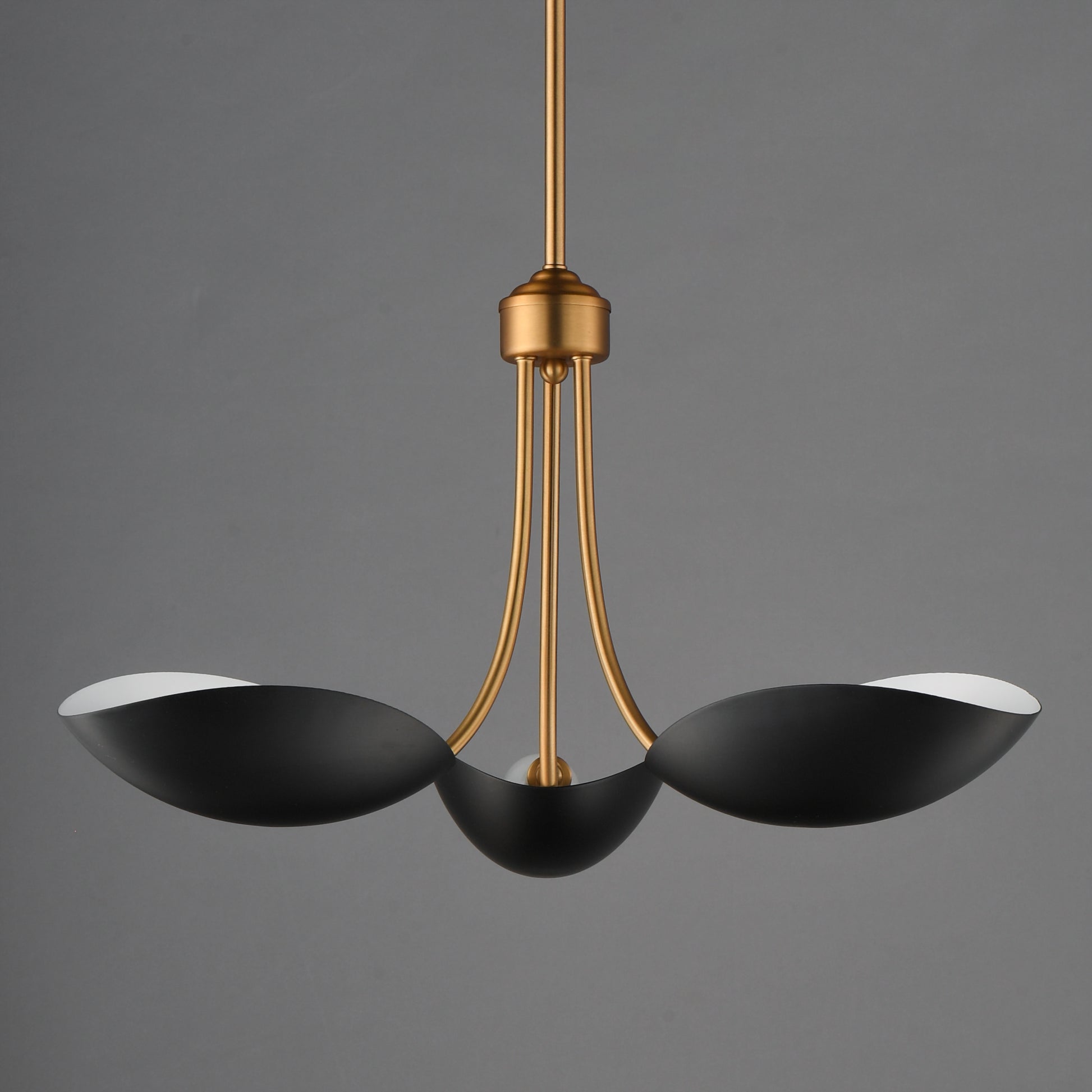 Maris 3-Light Pendant Black/Natural Aged Brass by Maxim Lighting
