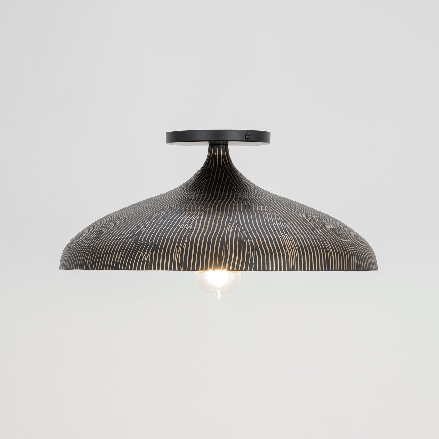 Fleur Flush Mount Black/Gold by Maxim Lighting