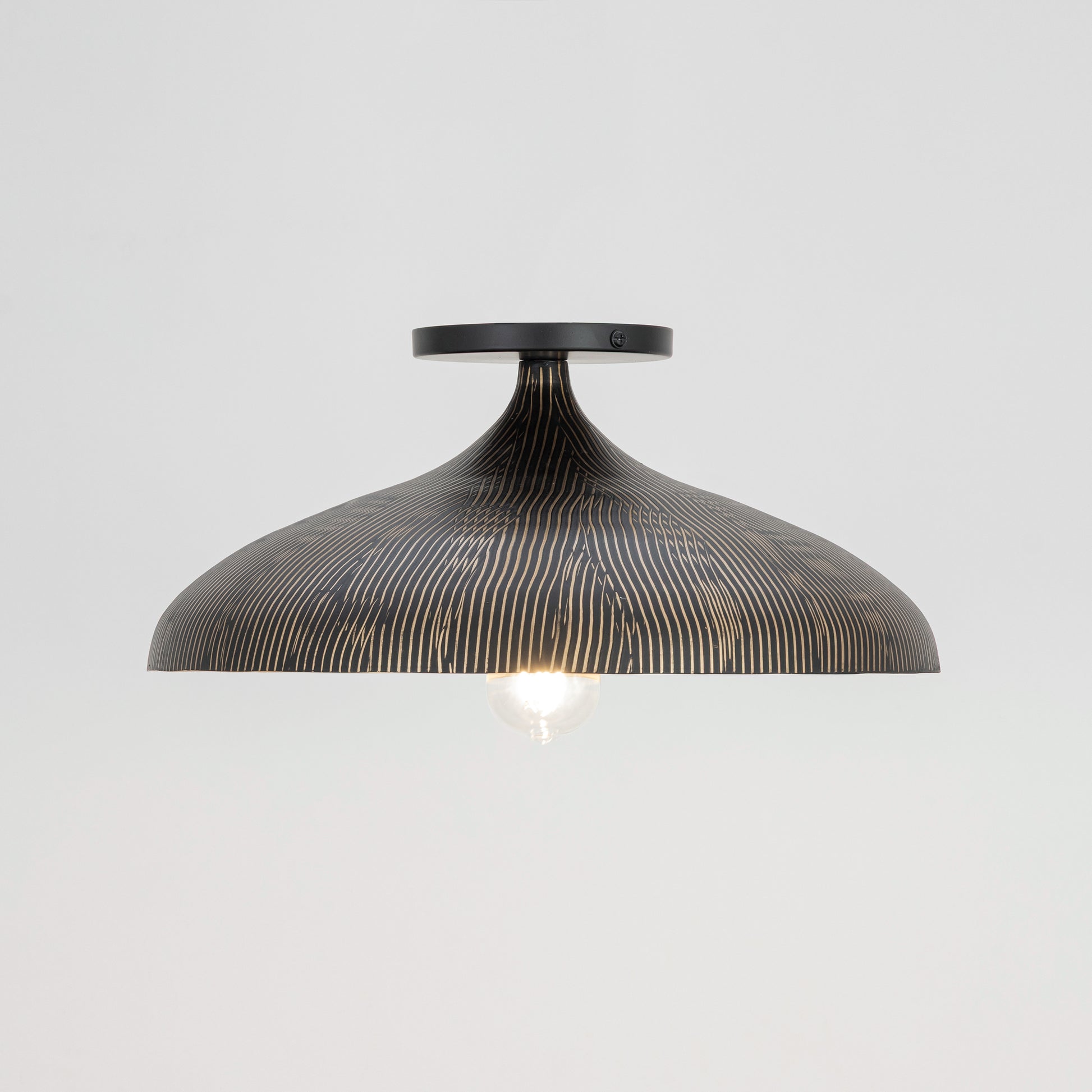 Fleur Flush Mount Black/Gold by Maxim Lighting