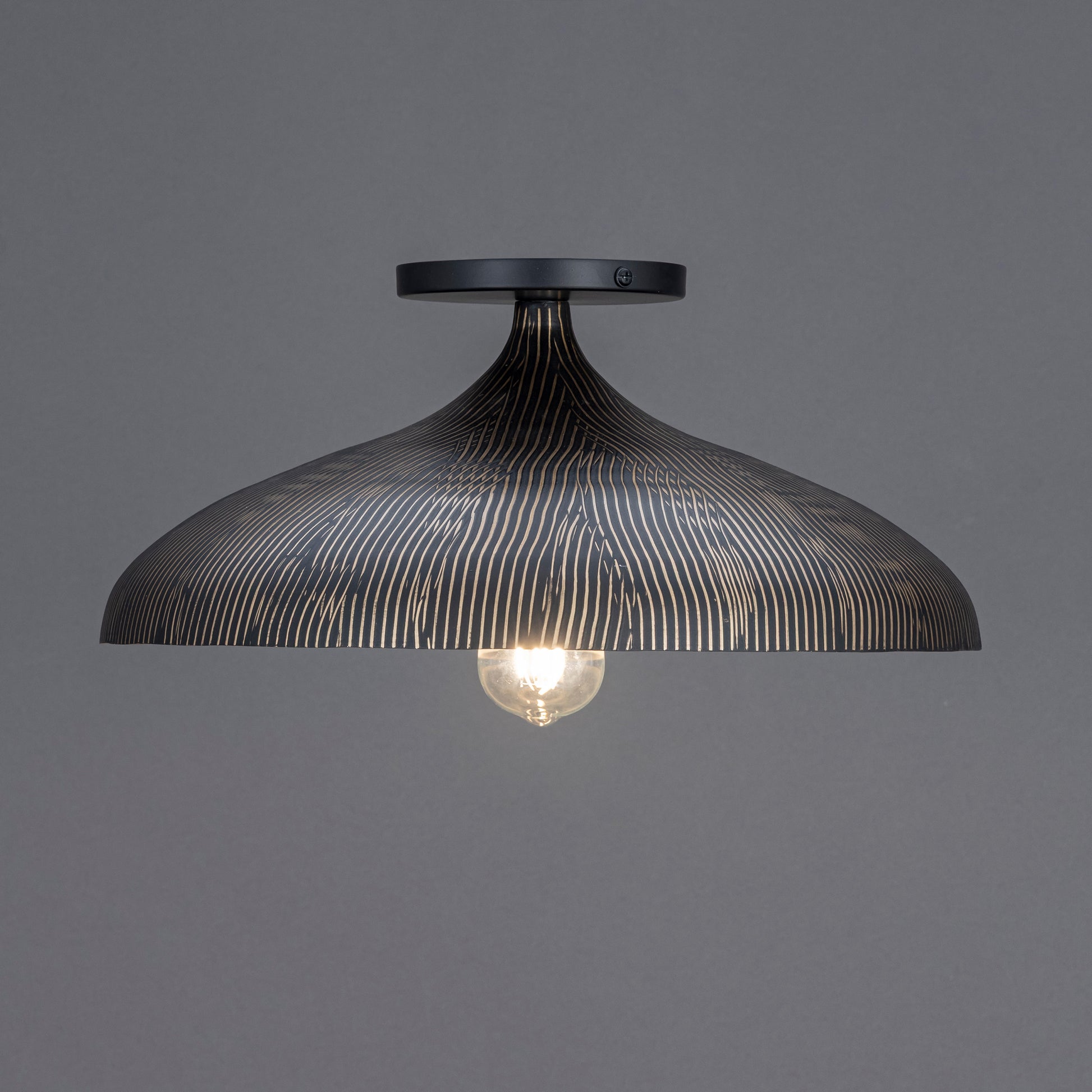 Fleur Flush Mount Black/Gold by Maxim Lighting