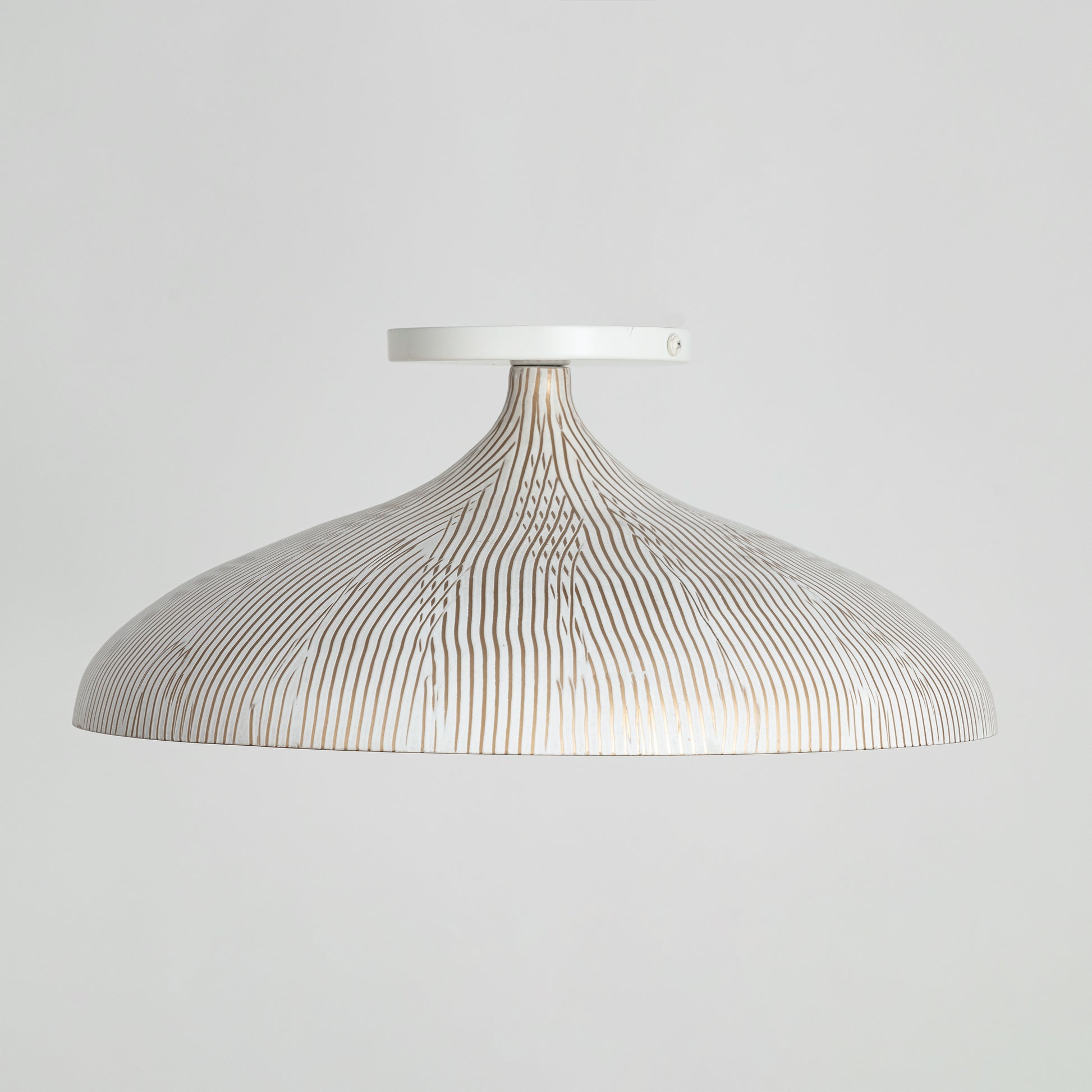 Fleur Flush Mount White/Gold by Maxim Lighting
