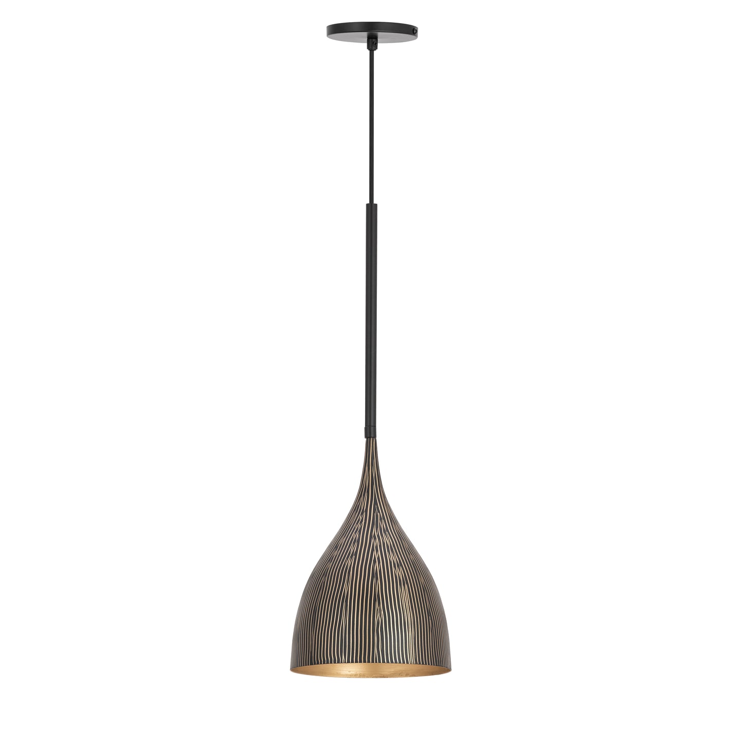 Fleur Mini Pendant Black/Gold by Maxim Lighting