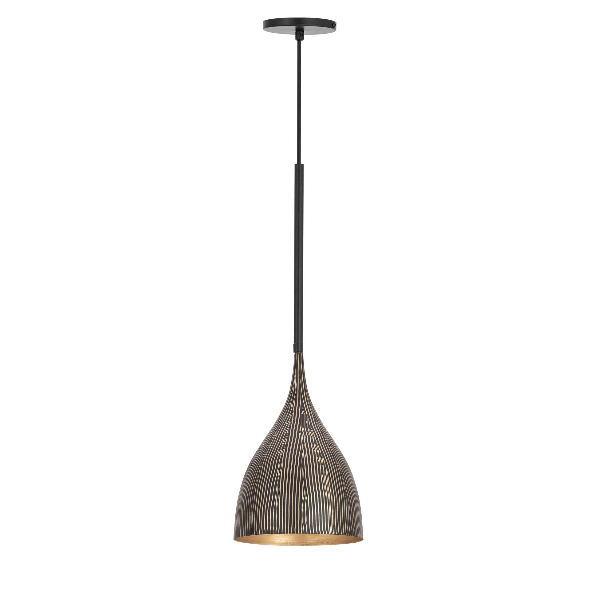 Fleur Mini Pendant Black/Gold by Maxim Lighting