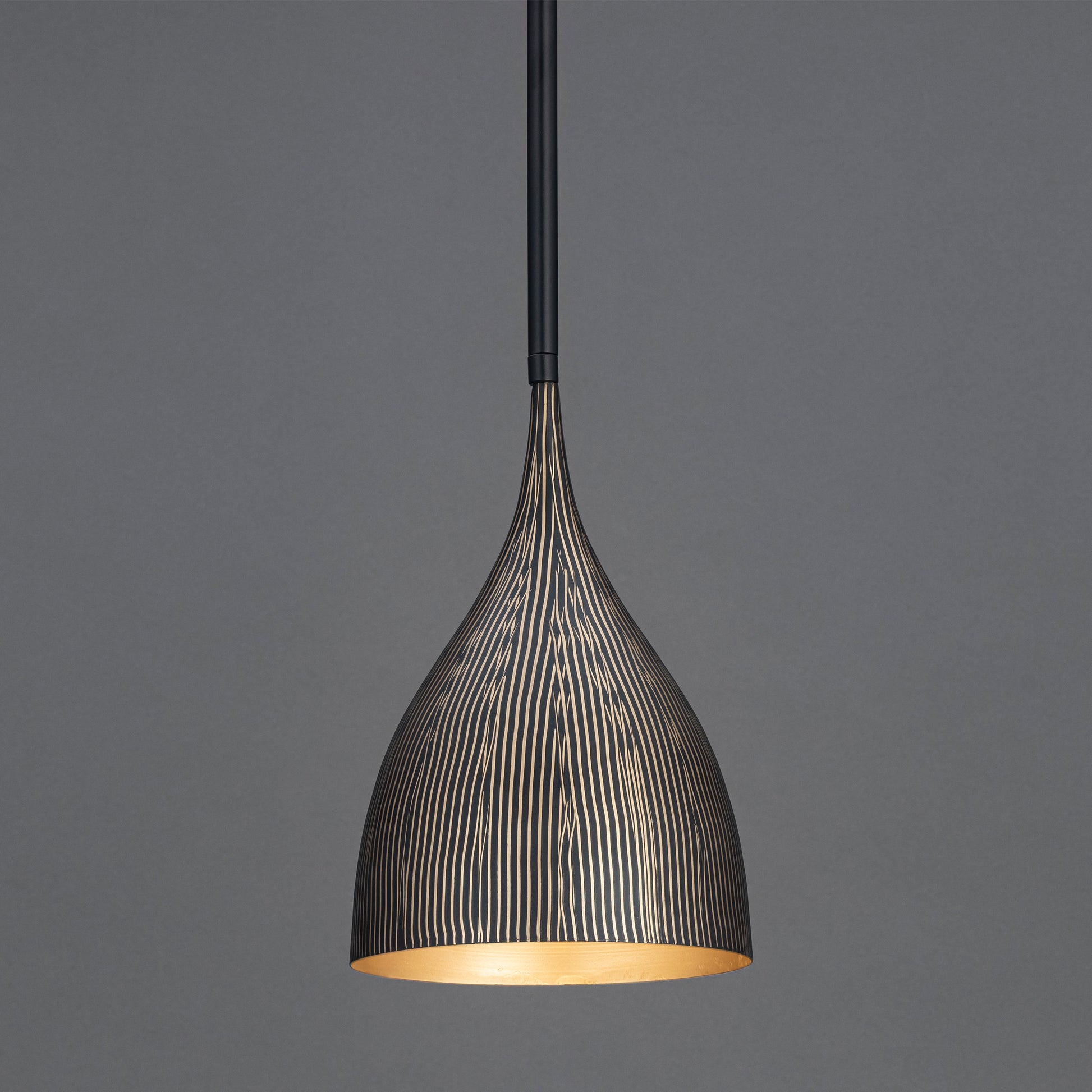 Fleur Mini Pendant Black/Gold by Maxim Lighting