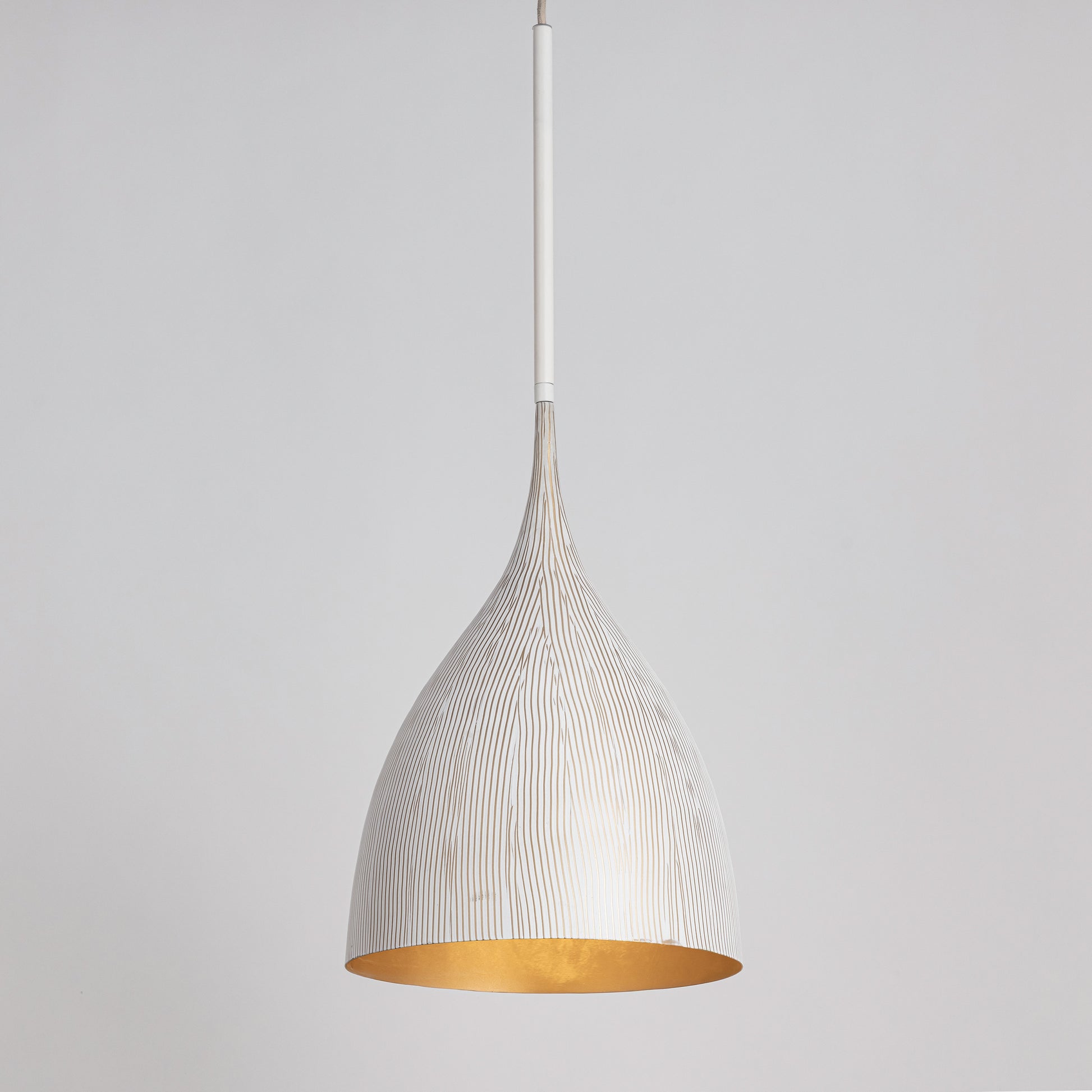 Fleur Small Pendant White/Gold by Maxim Lighting