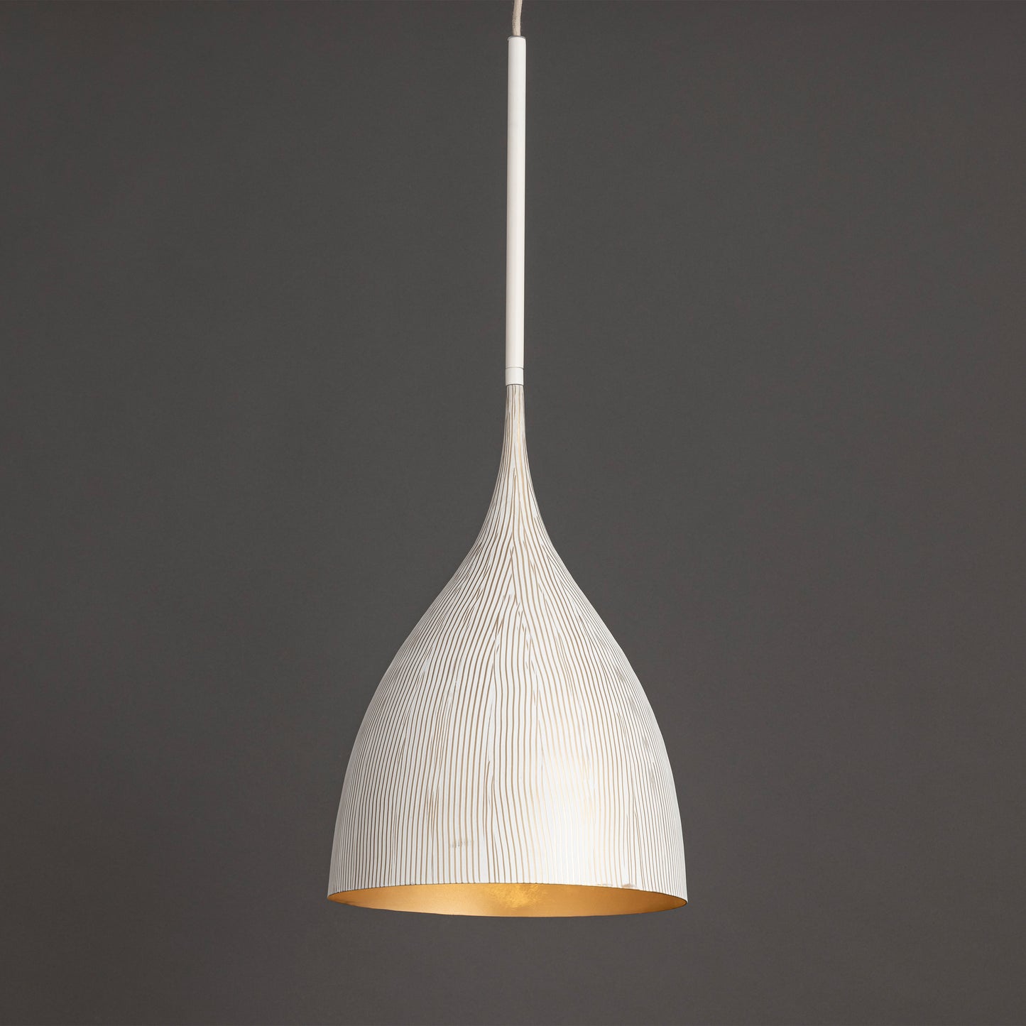 Fleur Small Pendant White/Gold by Maxim Lighting