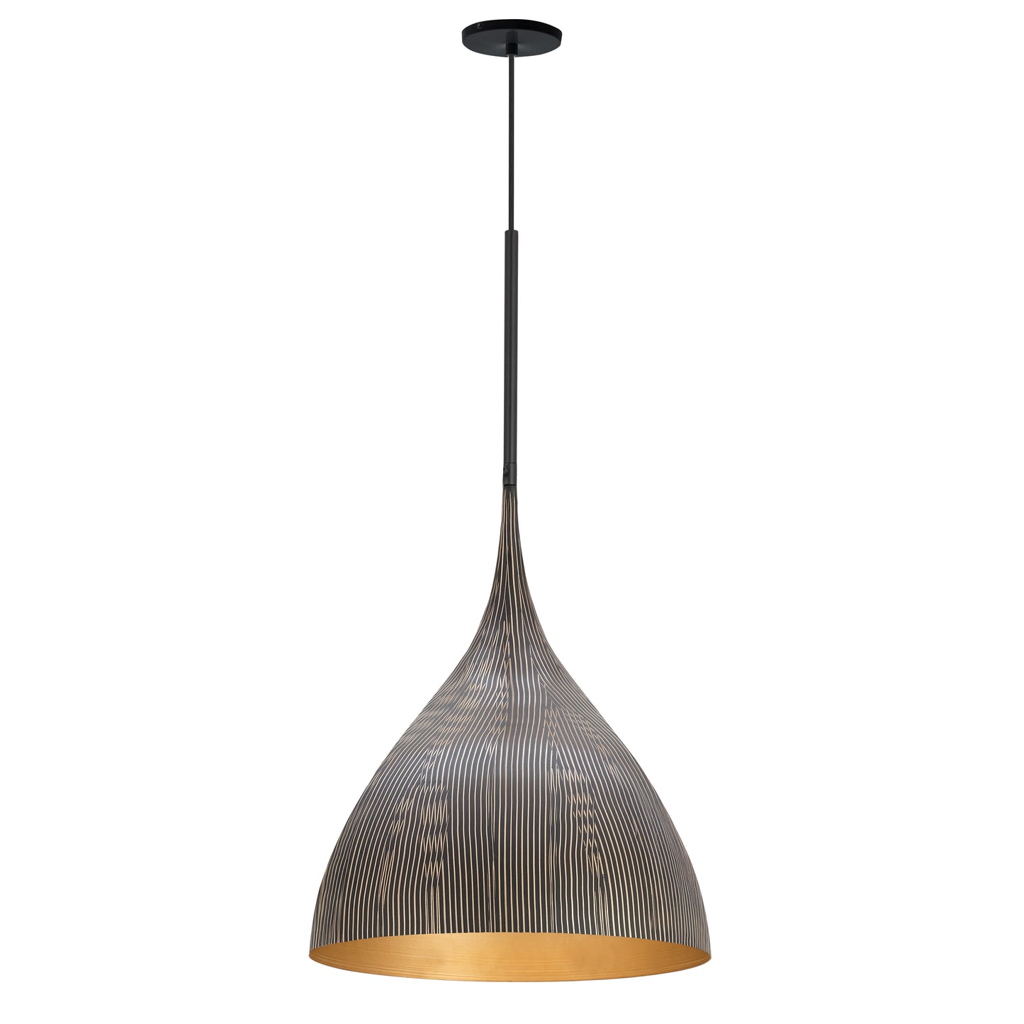 Fleur Pendant Black/Gold by Maxim Lighting