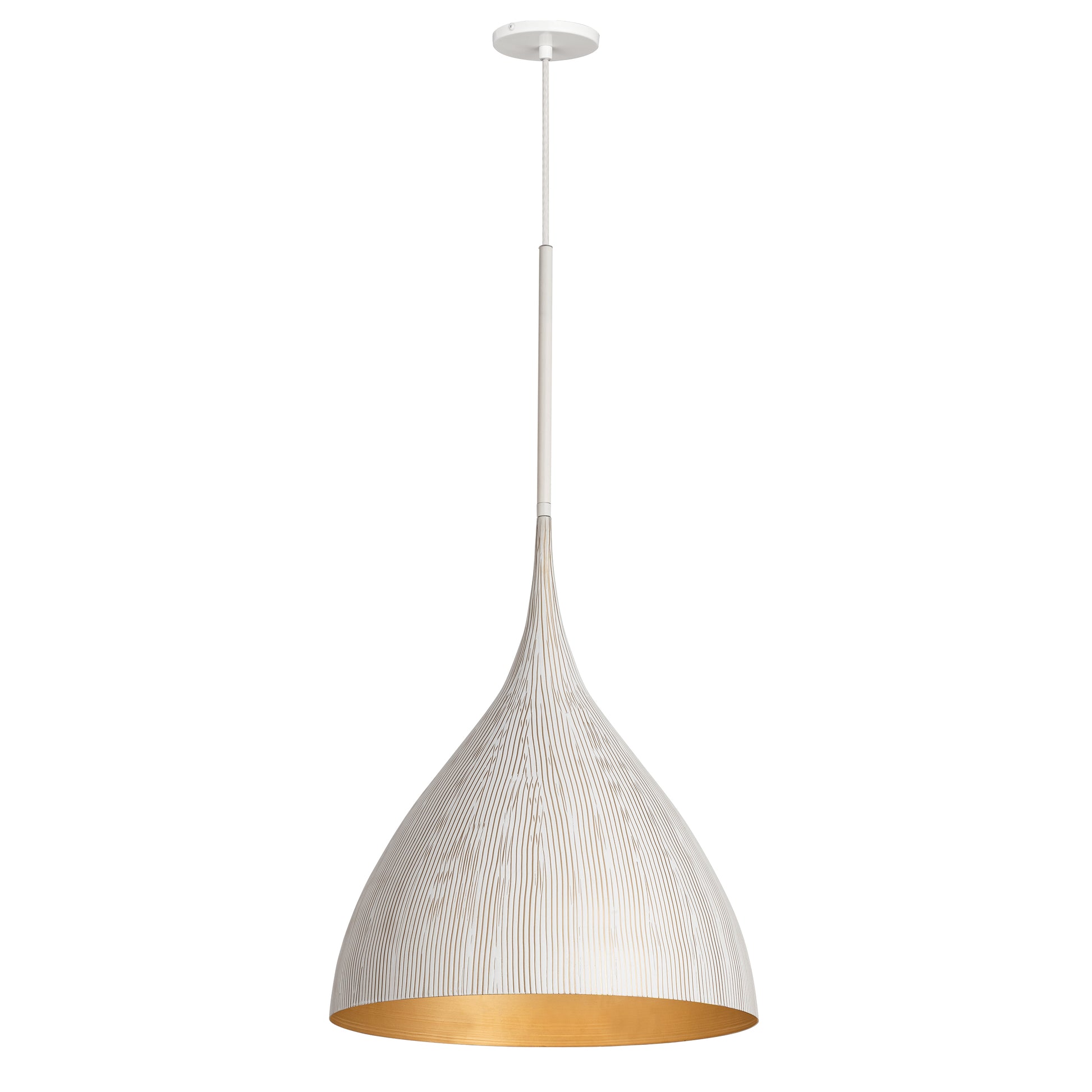 Fleur Pendant White/Gold by Maxim Lighting