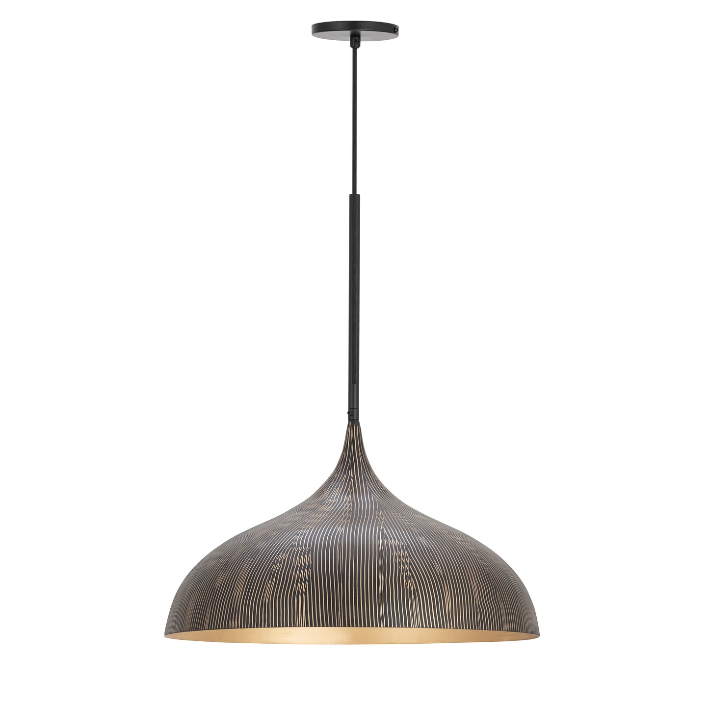 Fleur Large Pendant Black/Gold by Maxim Lighting
